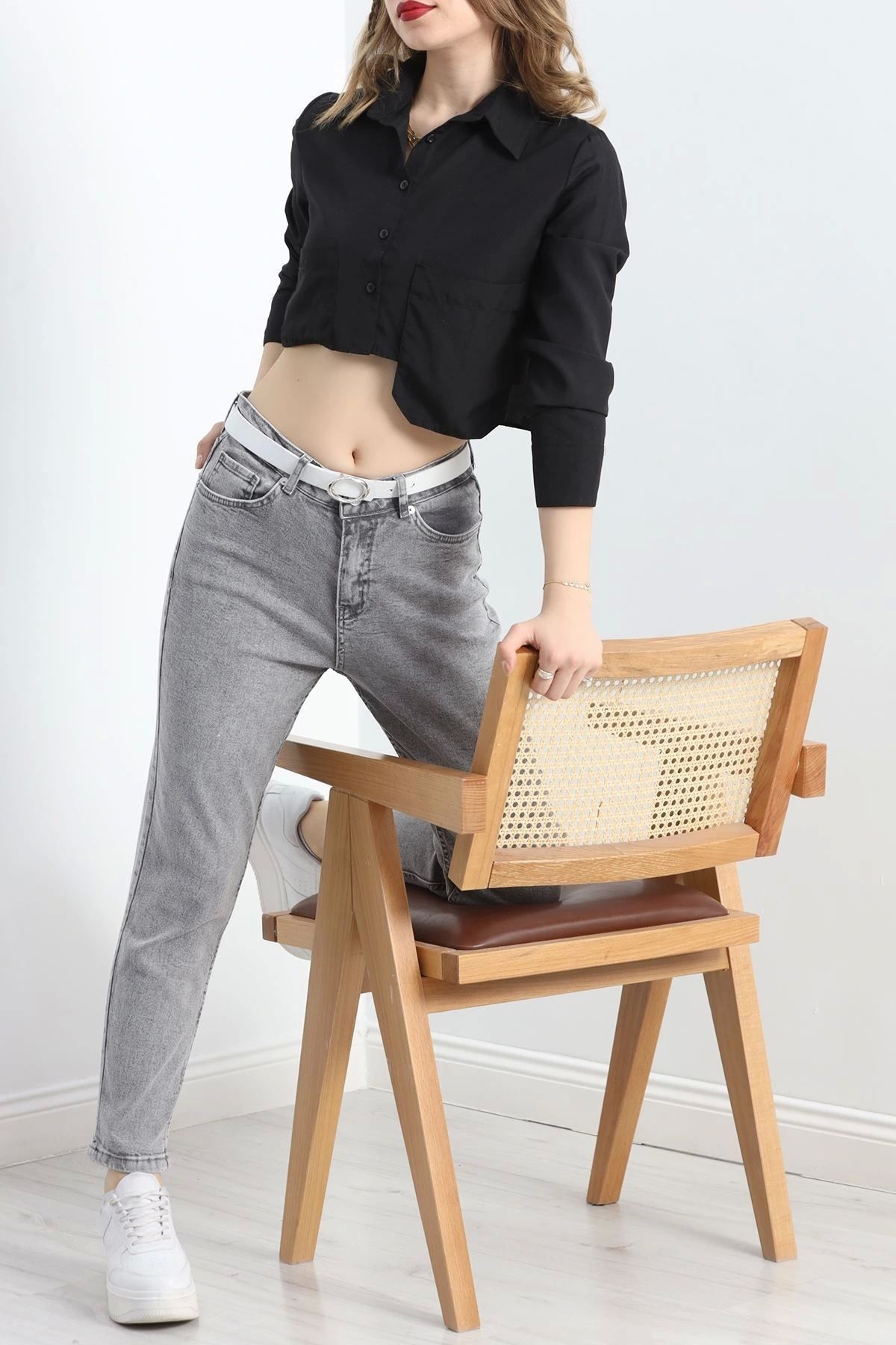 OurStyles Mom Kot Pantolon Gri - 30271.1921.