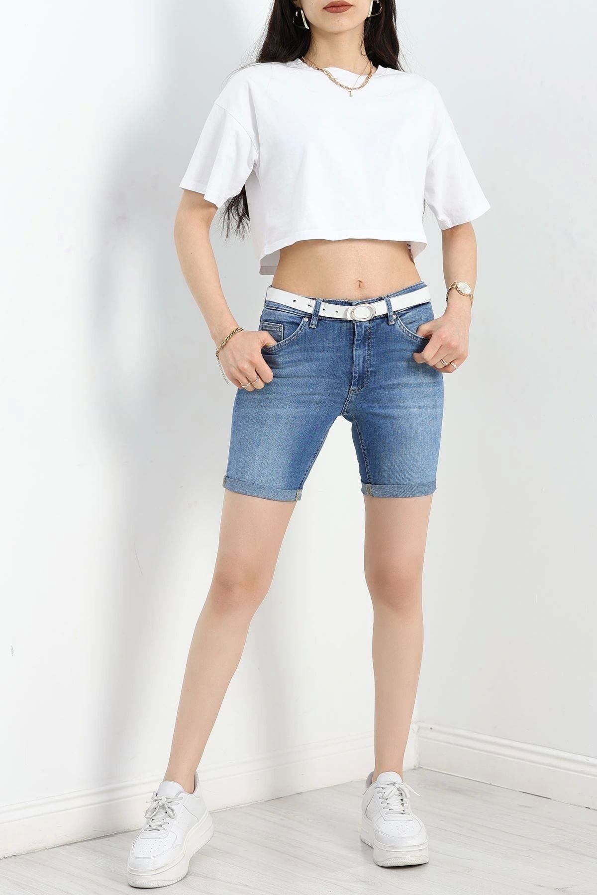 OurStyles Kot Şort Mavi6 - 30255.1904.