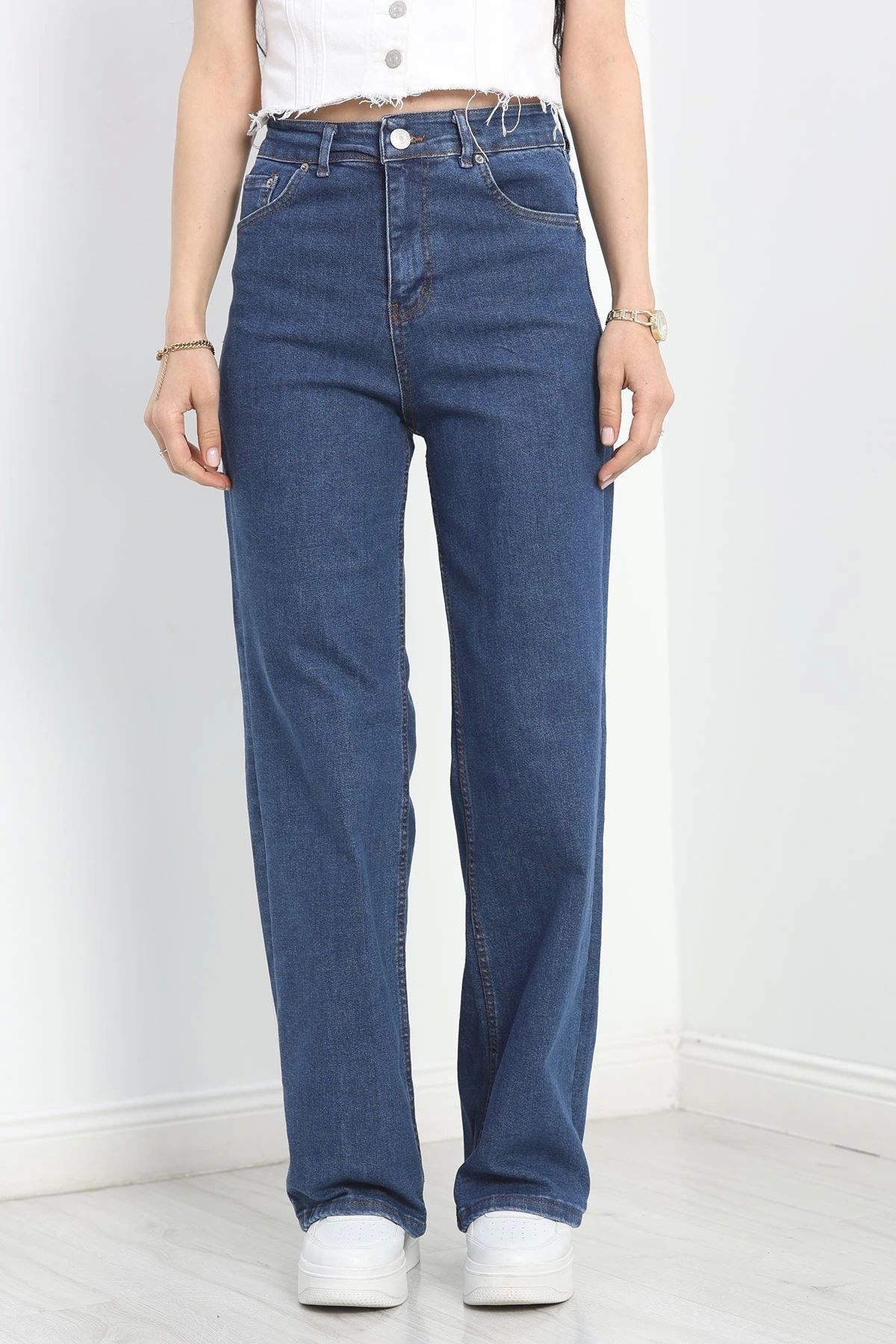 OurStyles Palazzo Kot Pantolon Mavi3 - 40465.1431.
