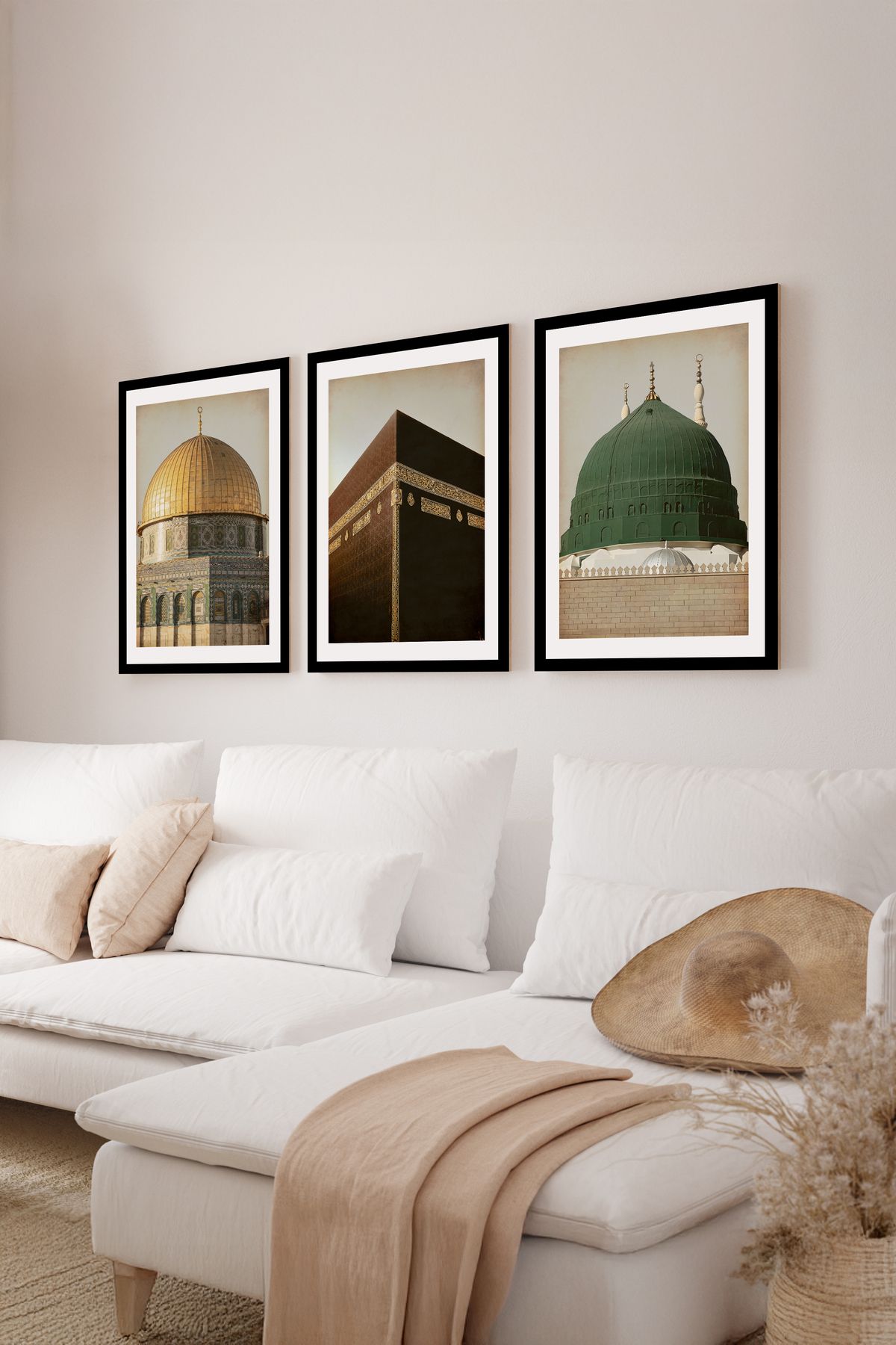artflow 3 Parça Çerçeve Görünümlü Mdf Tablo Seti