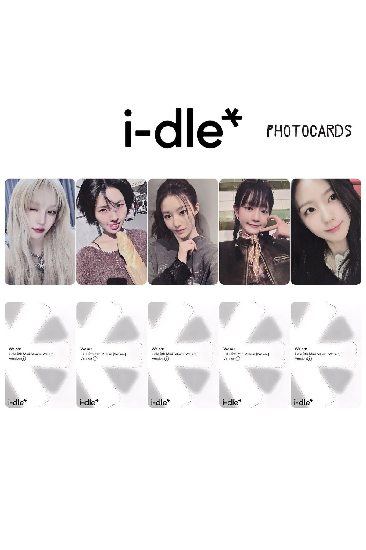 Kpop Dünyasi i-dle '' We Are '' Photocards Set I Ver.