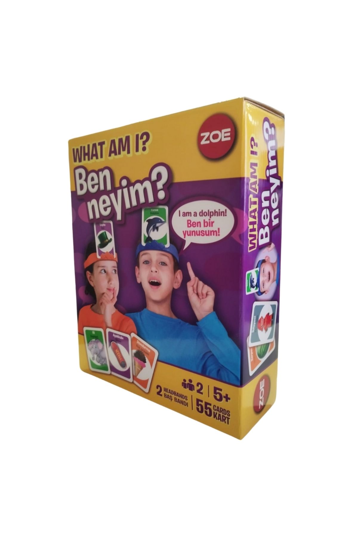 ELDİPA What Am I Ben Neyim? Eğitici Kart Oyunu | 5+ Yaş | 2 Kişilik Tahmin ve Soru-Cevap Oyunu