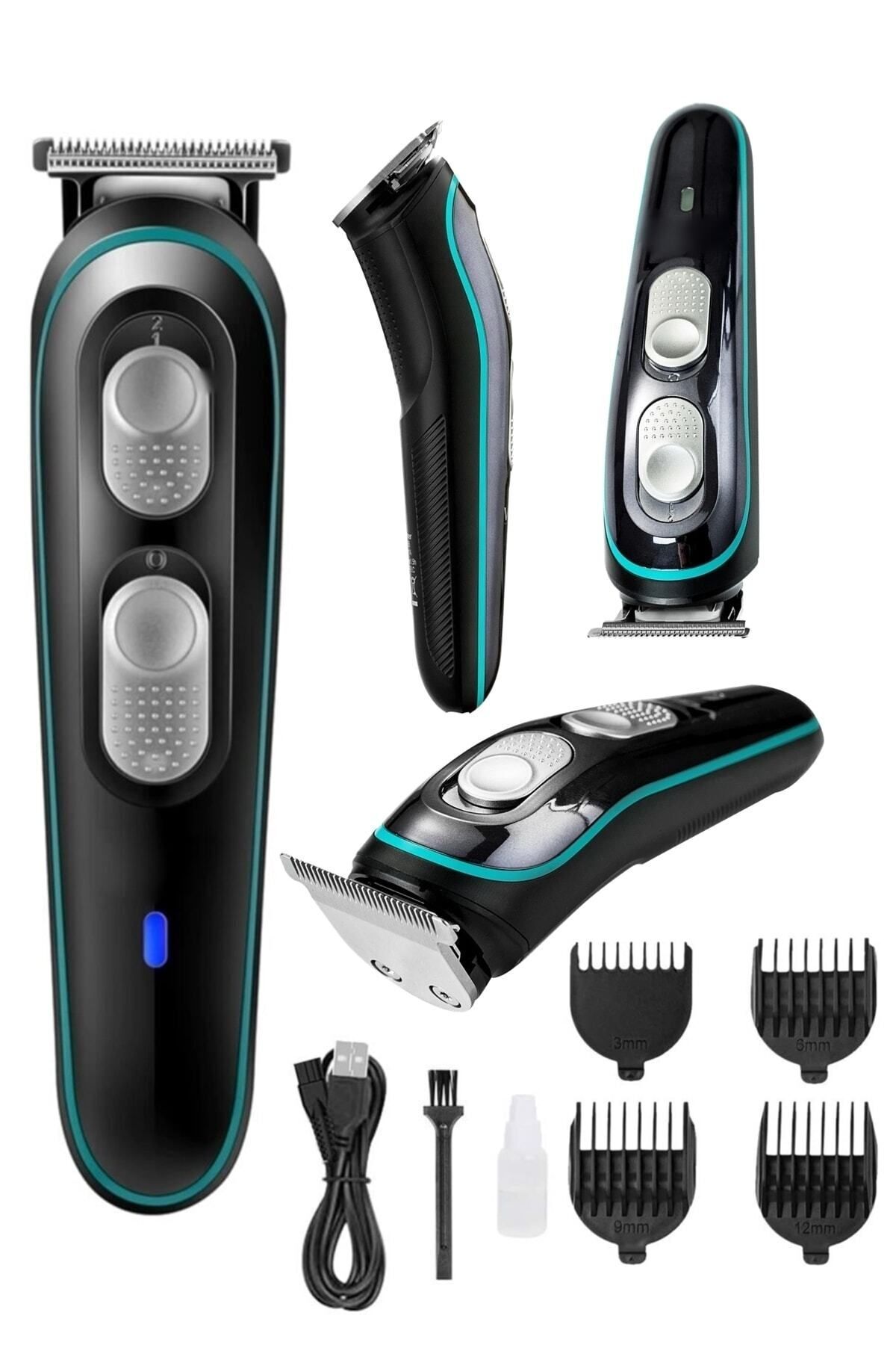 teknotrust V-055 Galaxy X Power Saç Sakal Ense Çizim Vucüt Tıraş Makinası Lazer Epilasyon Öncesi Bay