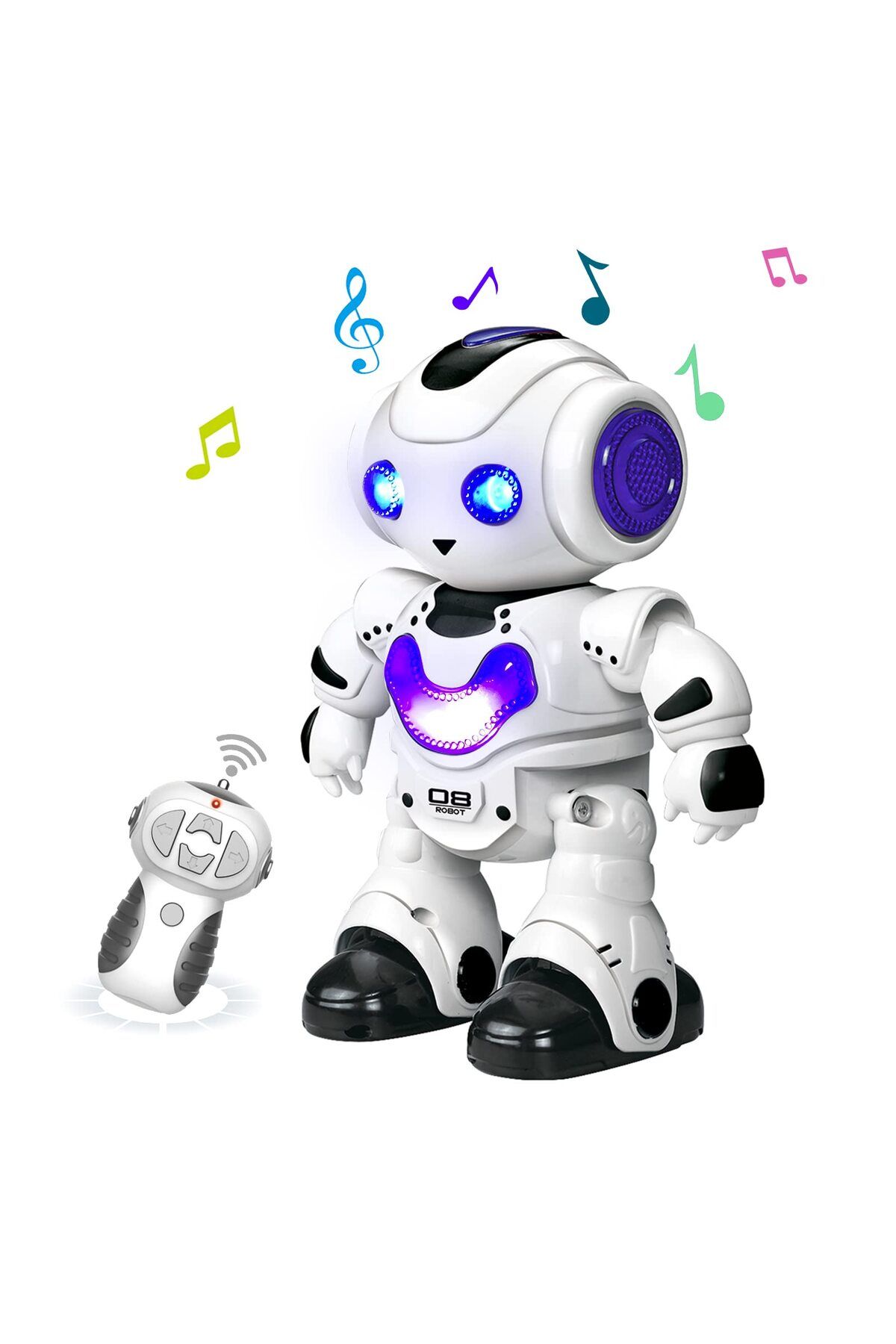 MJ TOYS Uzaktan Kumandalı Işıklı Müzikli Dans Eden Akıllı Robot - Eğitici Robot Oyuncak Hediyelik