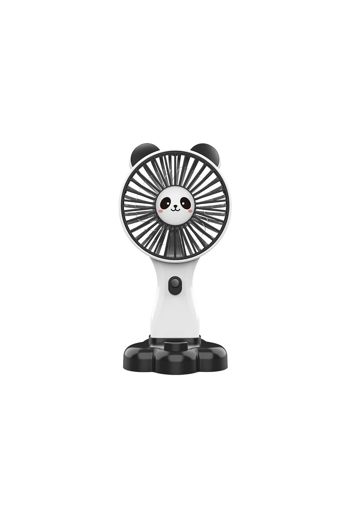 Apricot Panda Desenli 3 Renk Masa veya El Fan Taşınabilir Şarjlı Edilebilir Fan