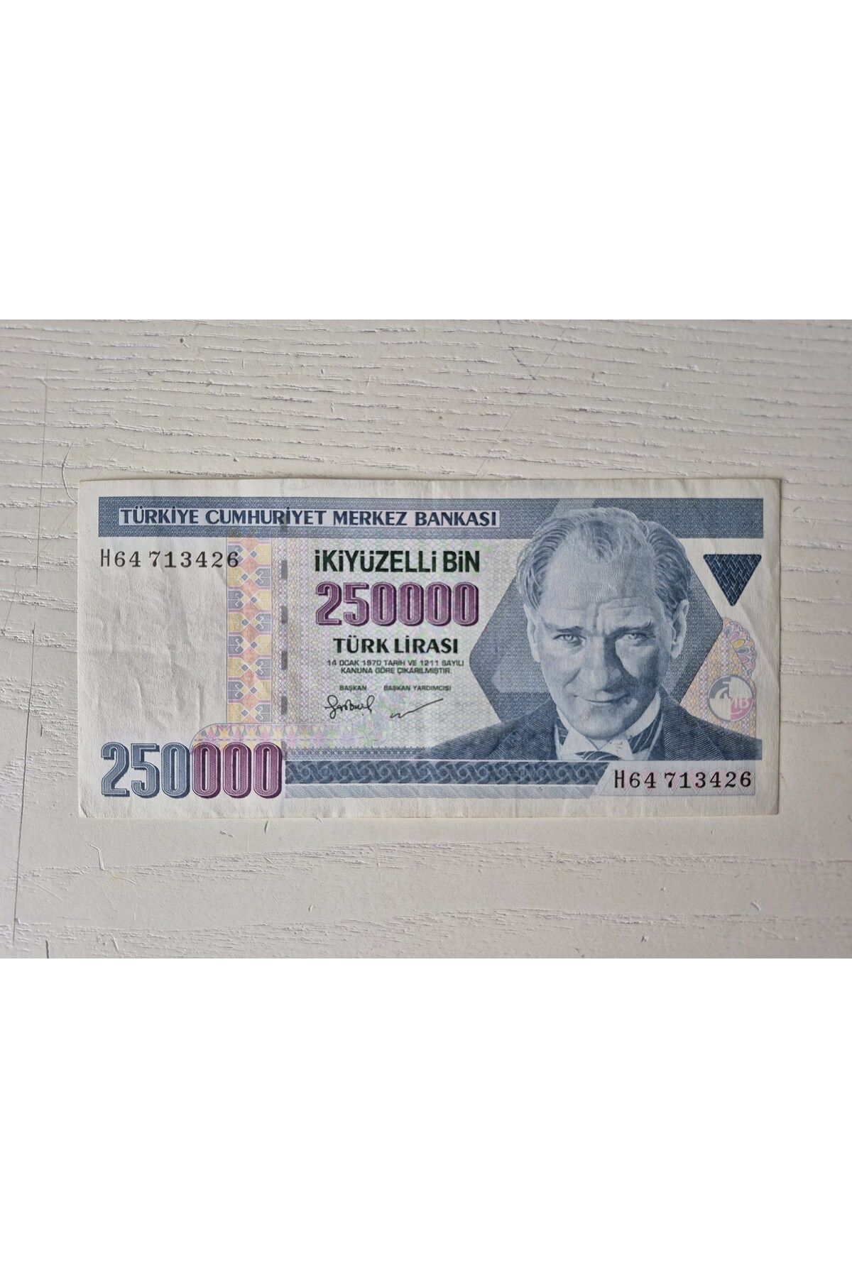 Edi Antik 7.Emisyon 250.000 Türk Lirası Temiz Dönem