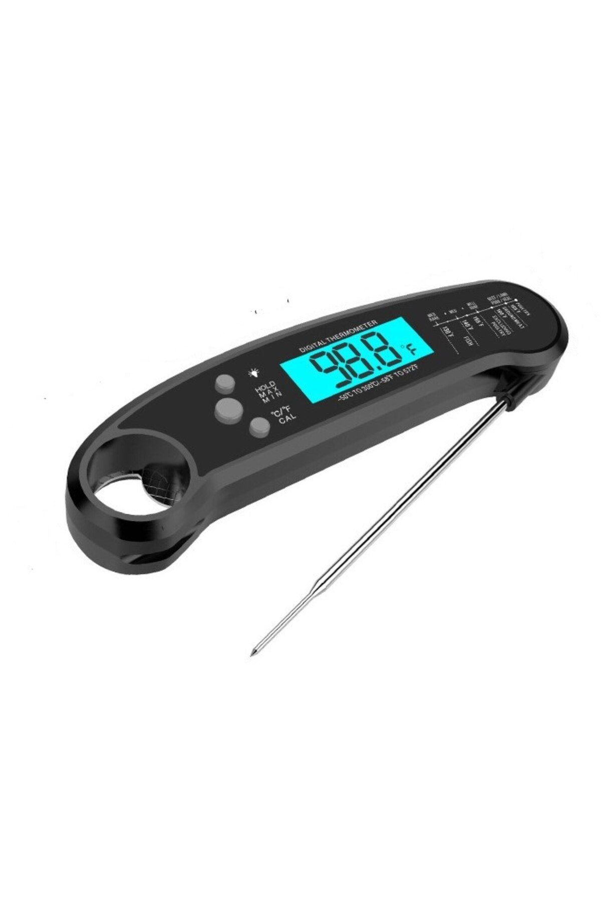 arvada-Termometru digital pentru alimente cu sondă YOUKONG, interval de măsurare -50°C până la 300°C, negru 4