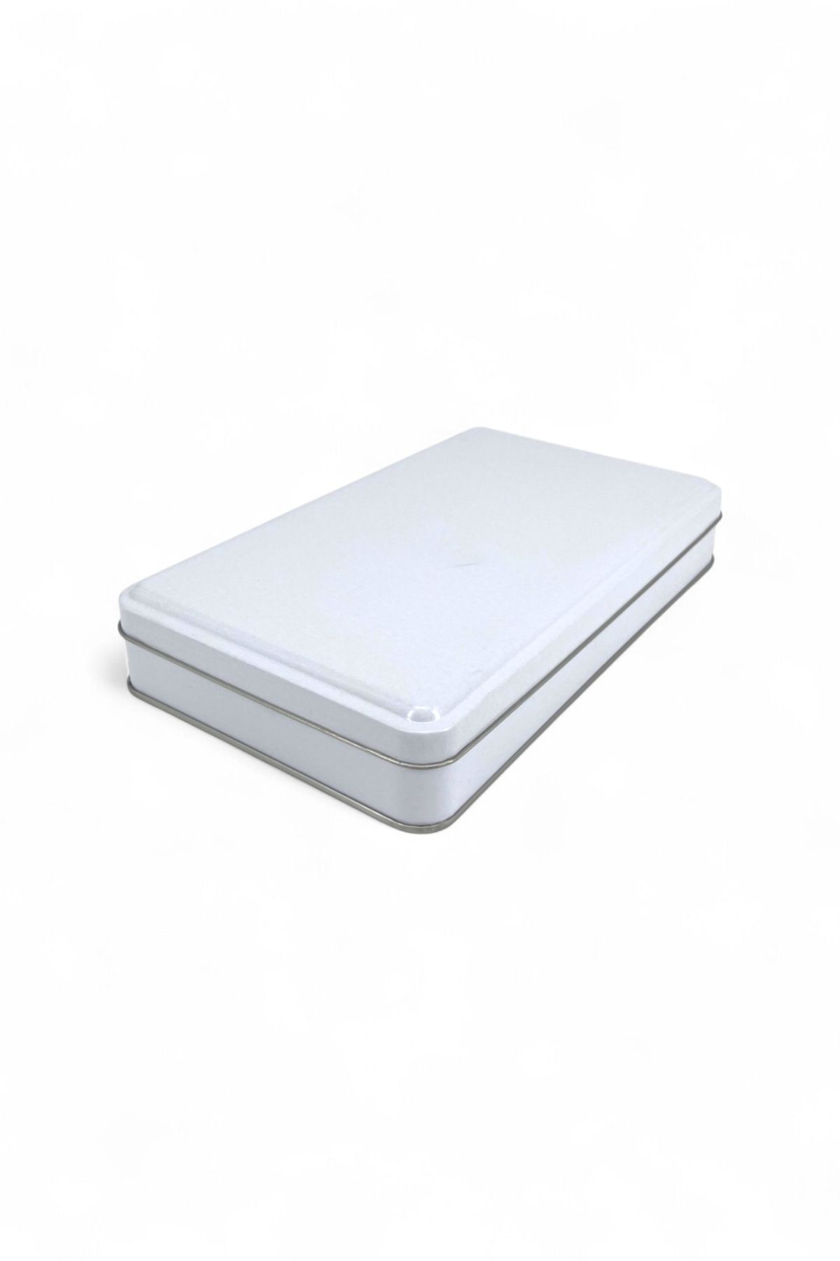 KONTENSAN 140x240x50 mm Metal Kapaklı Baskısız Metal Kutu, Mat Beyaz, 48 Adet