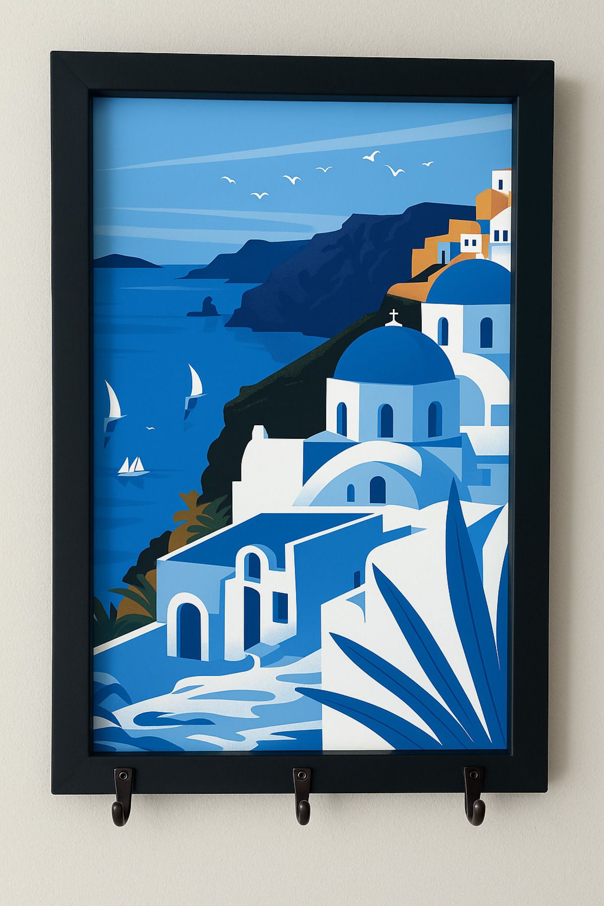 Efem Dekor Anahtarlarınıza Özel Yer! İsimli 21x30 Plastik Çerçeveli Anahtarlık Askısı