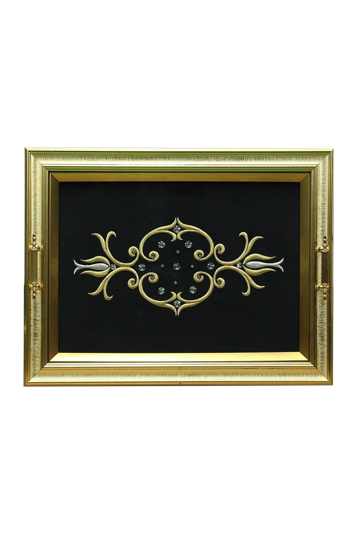e38 EL İŞÇİLİĞİ MARAŞ İŞİ TEPSİ 37*52 CM - 6287