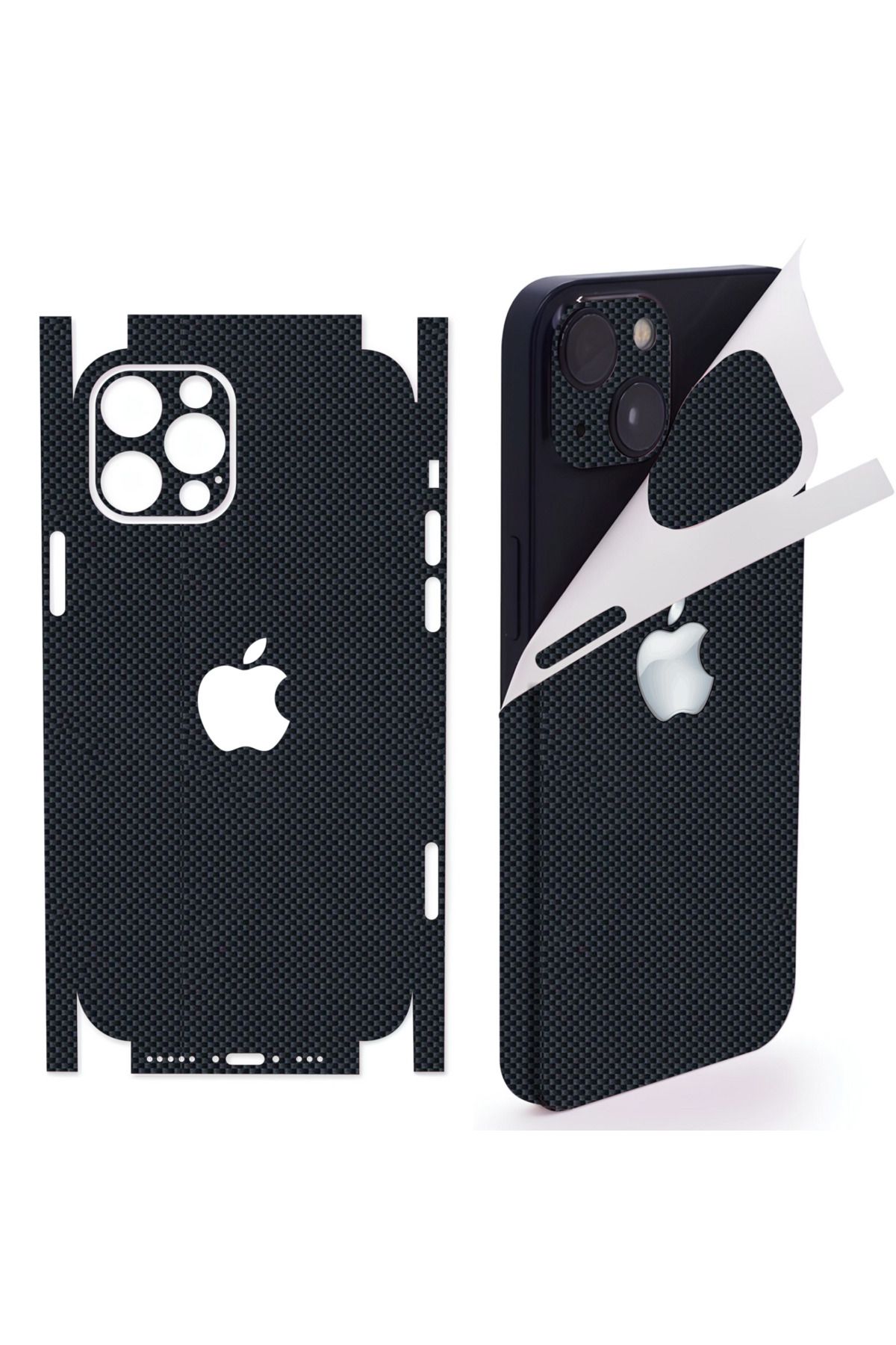 Bowie Vivo Y300 Pro için 360 full arka ve yan kaplama koruma sticker KARBONFİBER