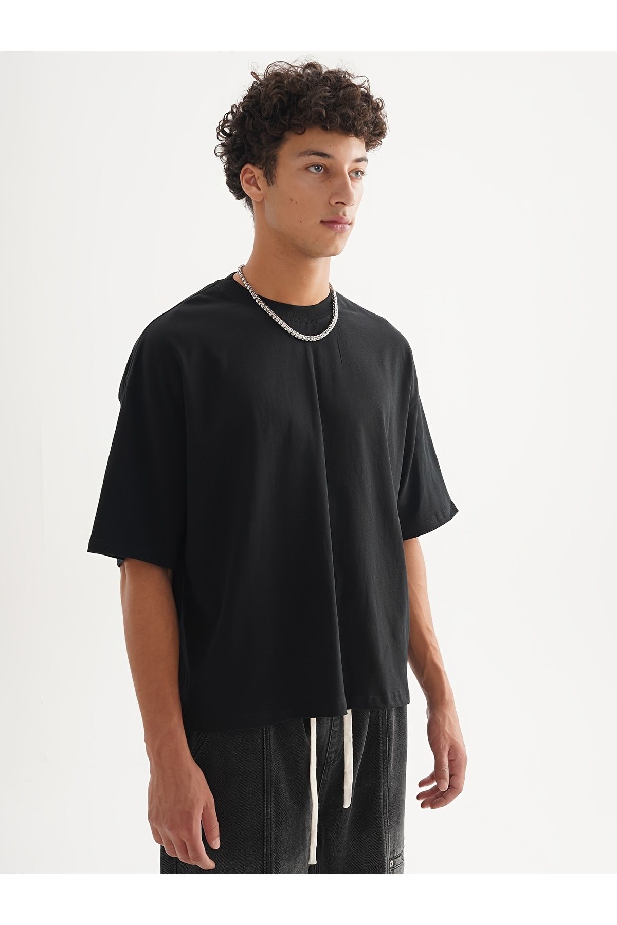 MODAVİBE Düz Basic Tişört – Bisiklet Yaka, Pamuk Polyester, 2 İplik Kumaş, Unisex
