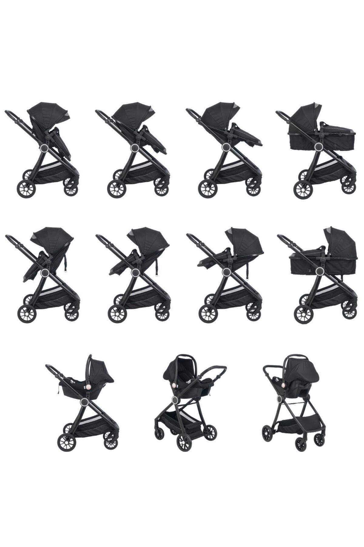 Mamma Range Çift Yönlü 6 In 1 Yeni Nesil Travel Sistem Bebek Arabası fotoğrafı 3 (önizleme)