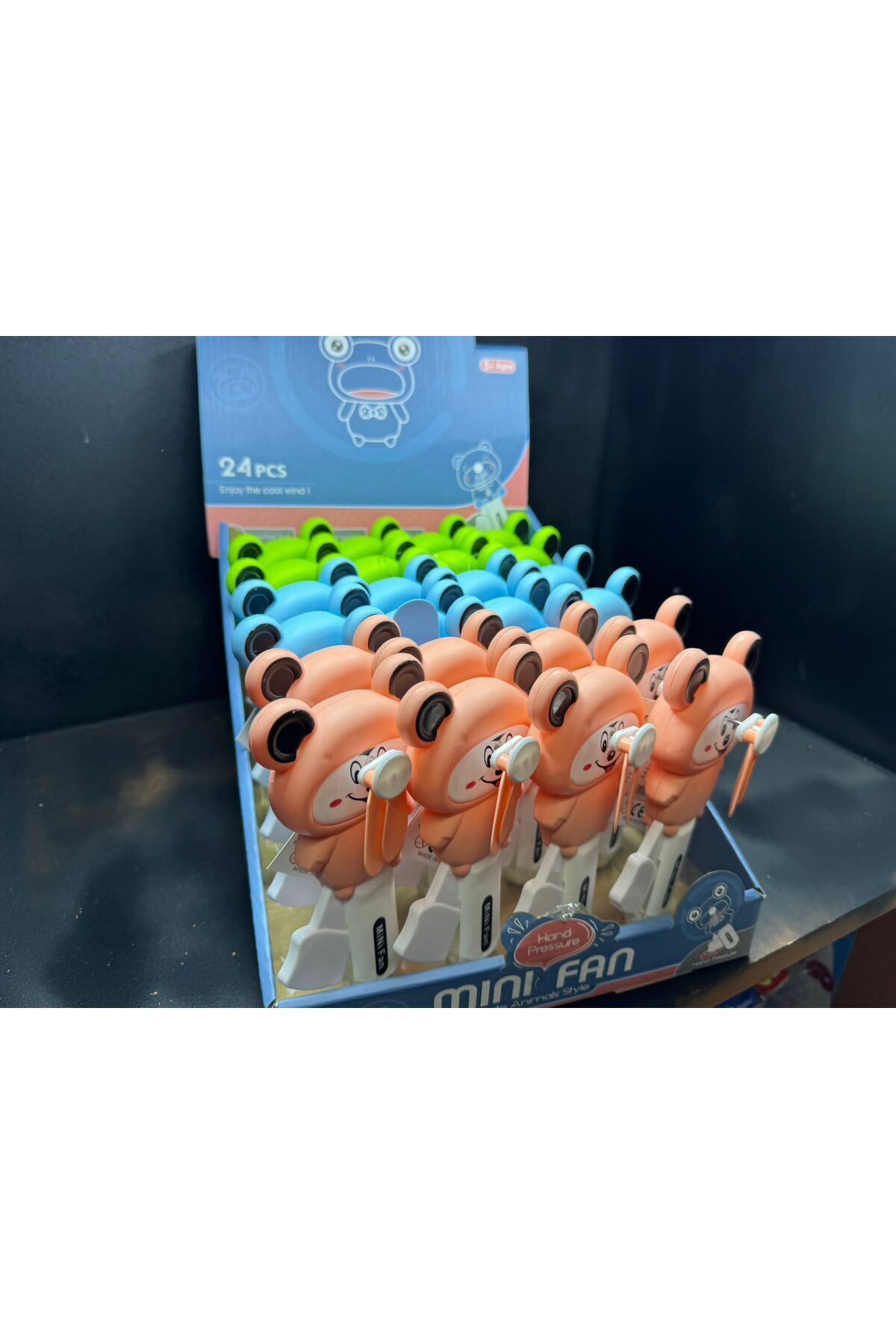 TOYSTAR Hediyelik Basmalı El Fanı Oyuncak, Mini Fan Hafif ve Sevimli 15 cm