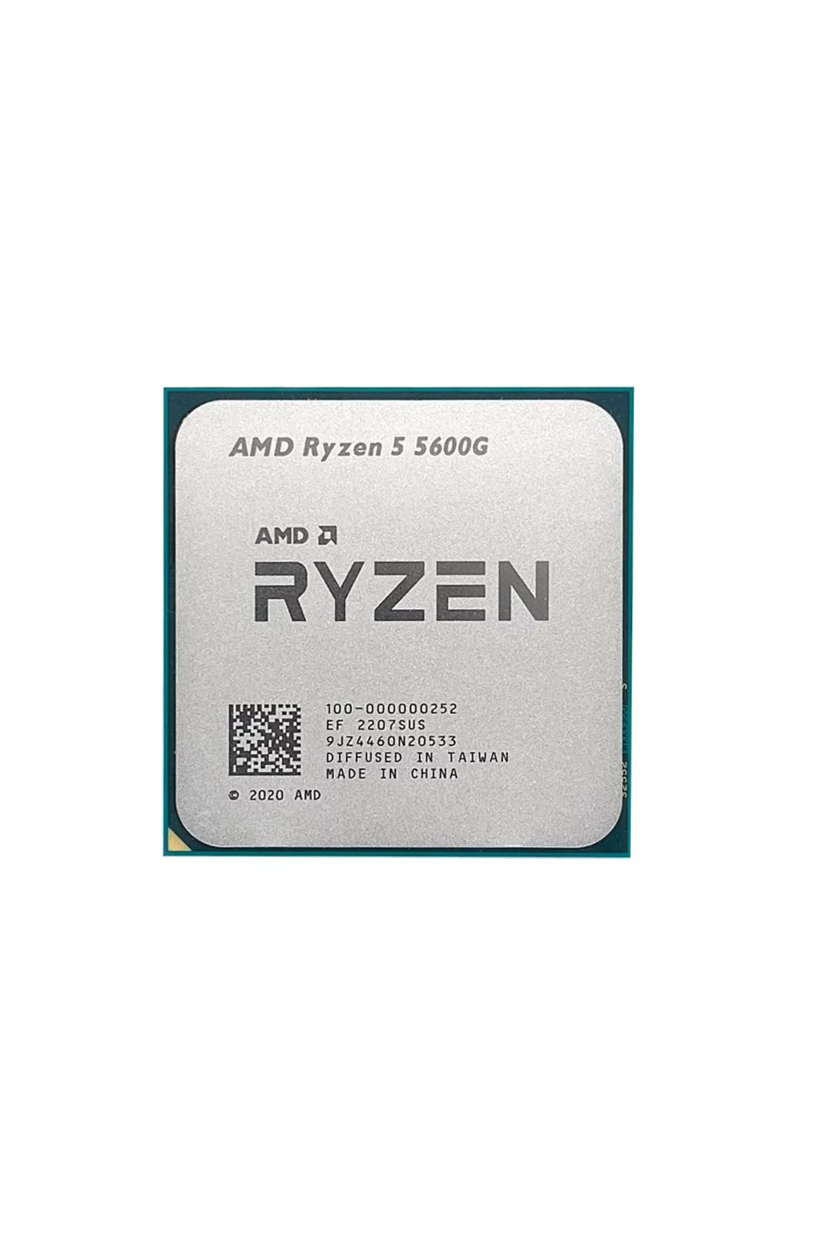 Amd RYZEN 5 5600G 6 Core, 3,90-4.40GHz,19Mb Cache, 45-65W, Radeon Grafikleri, AM4, TRAY, (Dahili Gr