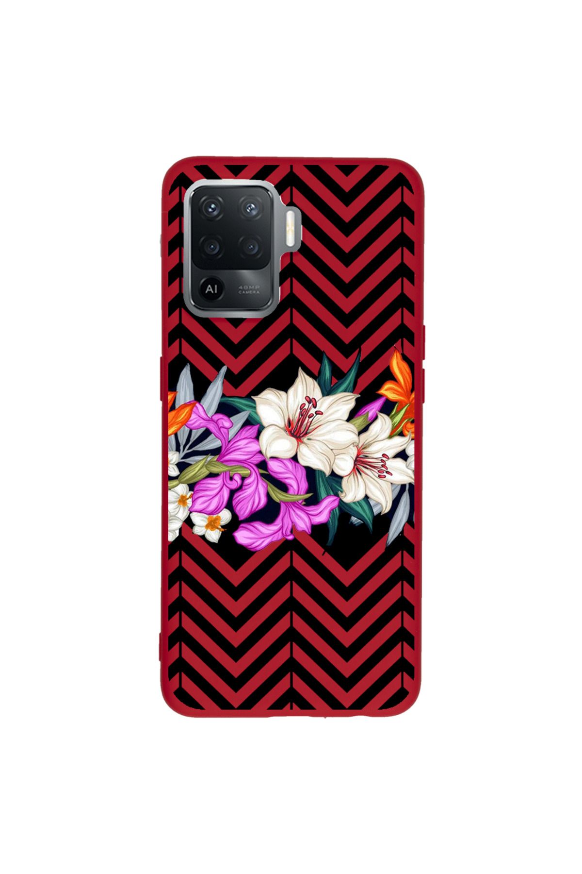 Royaleks Oppo Reno 5 Lite Lansman Kılıf - Çiçek