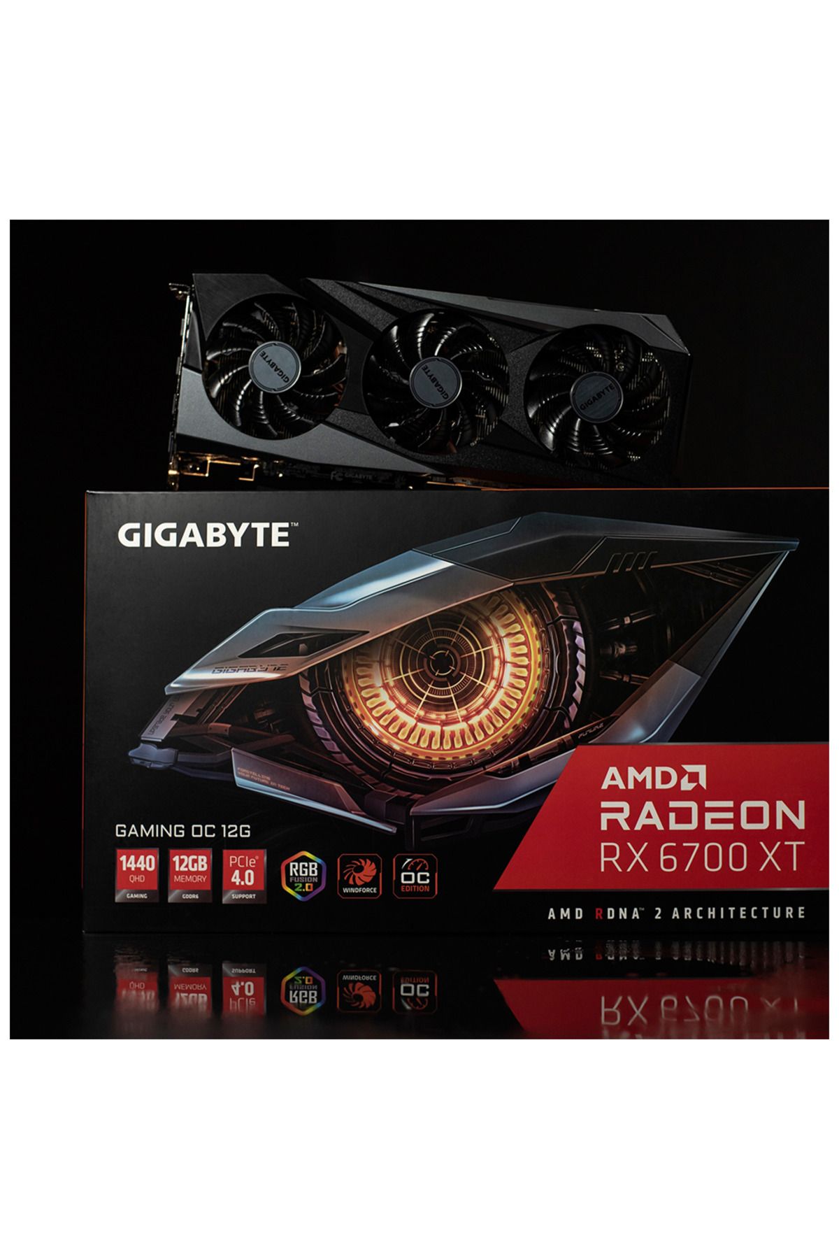 Gigabyte GV-R67XTGAMING OC-12GD RX6700XT GAMING OC 12GB GDDR6, 192BIT, 3xFAN, 2xDP, 2xHDMI, RGB, Ekr