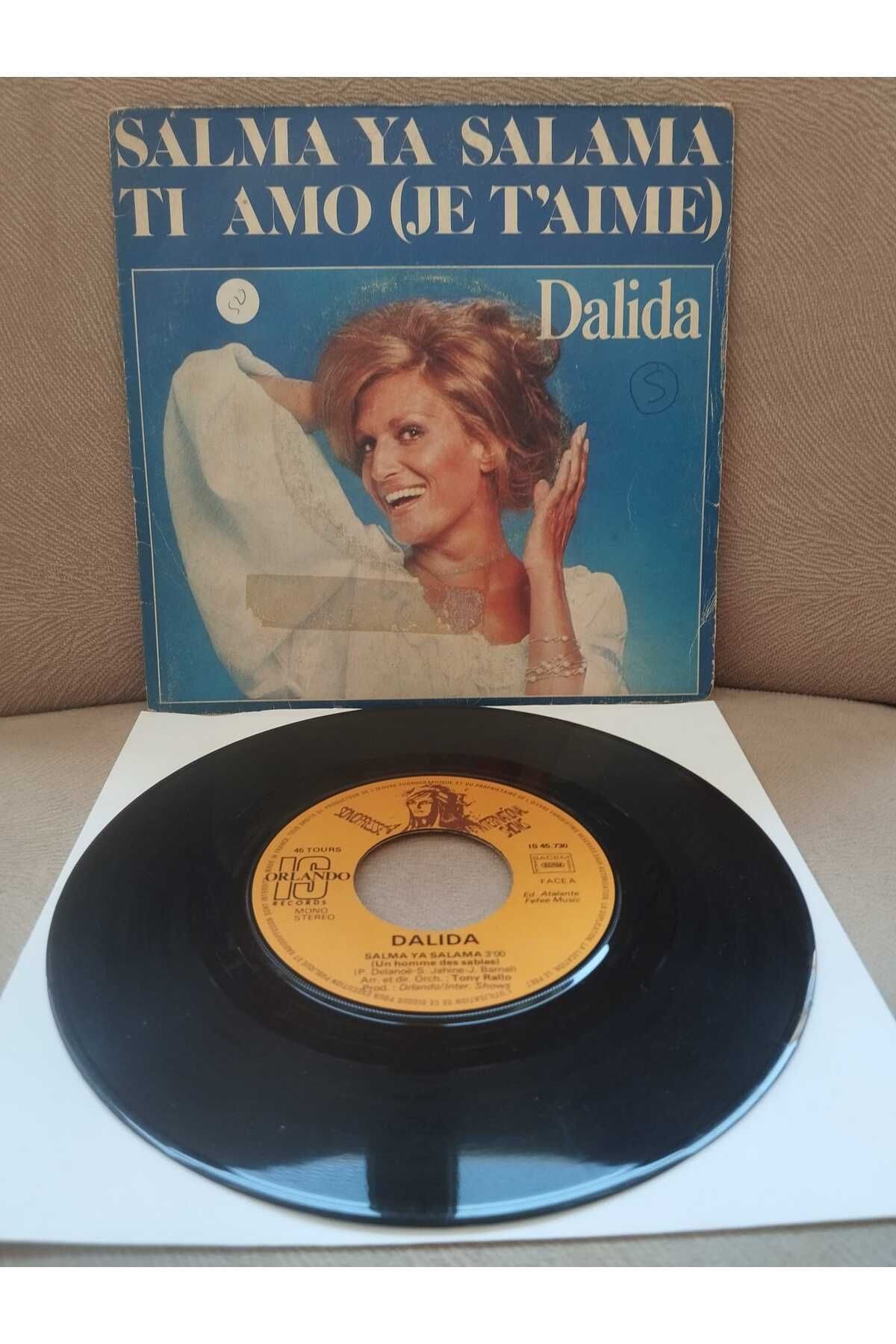 Plakperest Dalida – Salma Ya Salama / Ti Amo - 1981 Fransa Basım 45’lik Plak-2.el