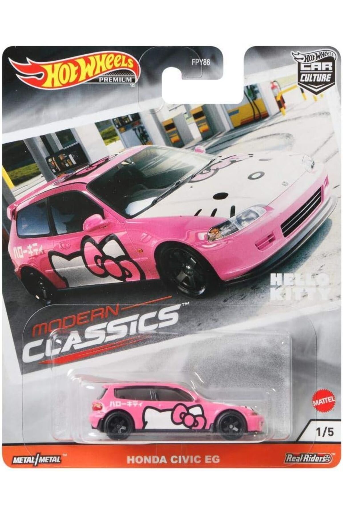 HOT WHEELS Premium Modern Classics Honda Civic EG Hello Kitty GJR00