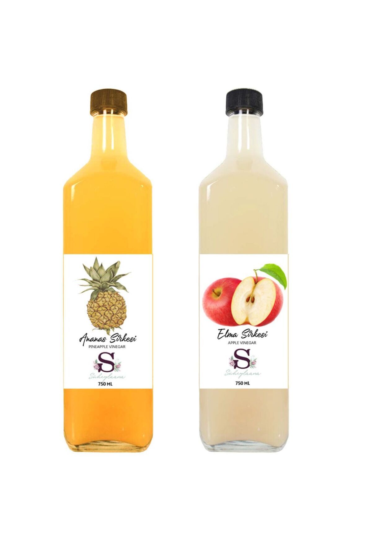 Süheylaana Doğal Ananas Sirkesi 750 Ml - Doğal Elma Sirkesi 750 Ml