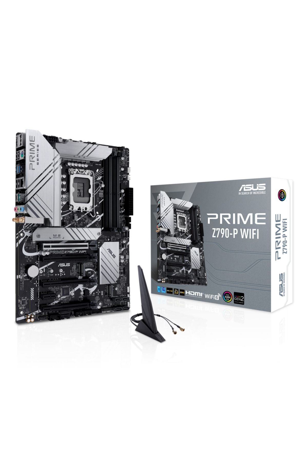 ASUS PRIME Z790-P WIFI, 4xDDR5, 3x M.2, HDMI, DP, Type-C, Wi-Fi 6, Bluetooth 5.2, 12-13.Nesil, LGA17