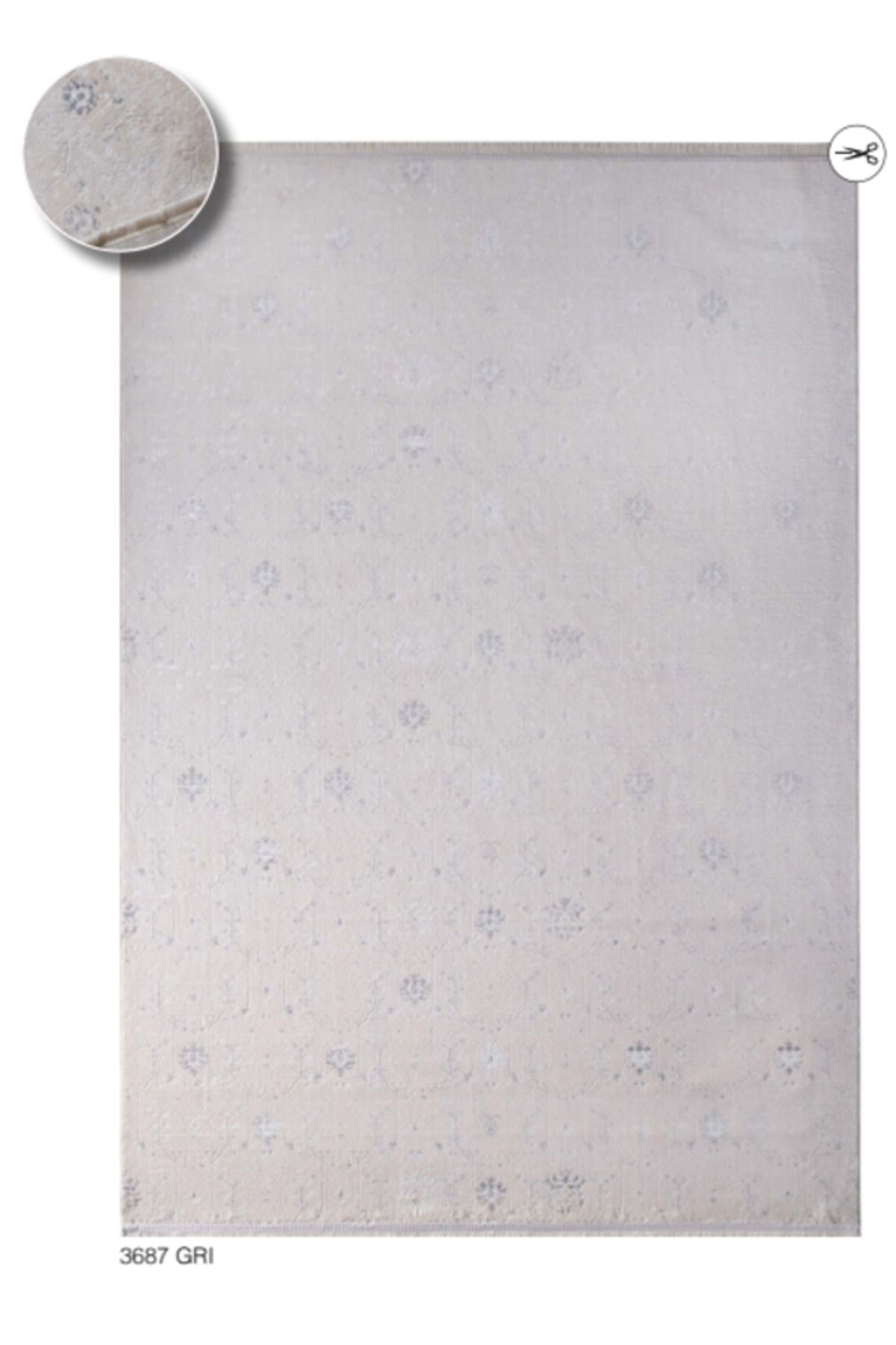 LOUIS CASA HACIMEHDİOĞULLARI LOUIS CASA Halı EFES 3687 GRİ POLYESTER İPLİK