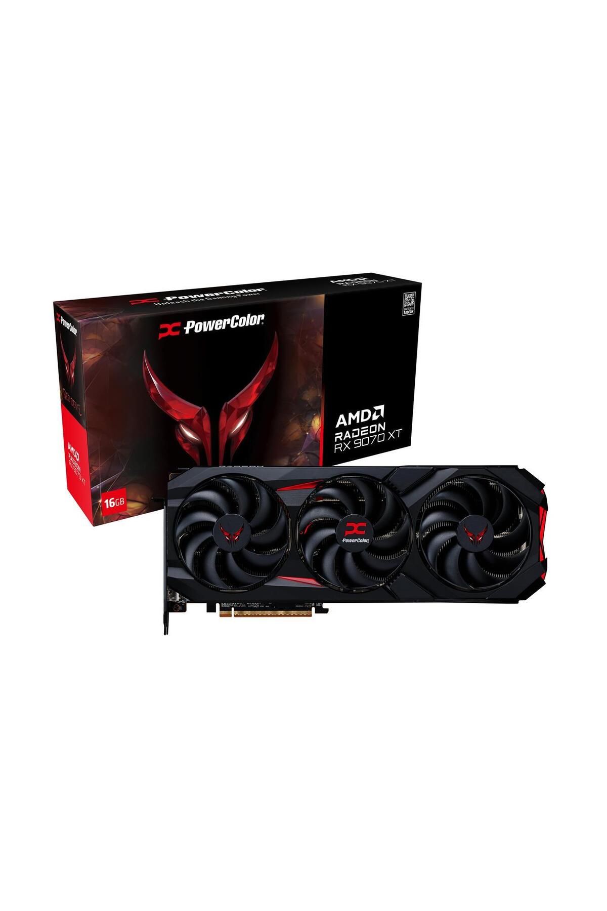 POWERCOLOR Red Devil Radeon RX9070XT 16G-E-OC GDDR6 256Bit Gaming (Oyuncu) Ekran Kartı