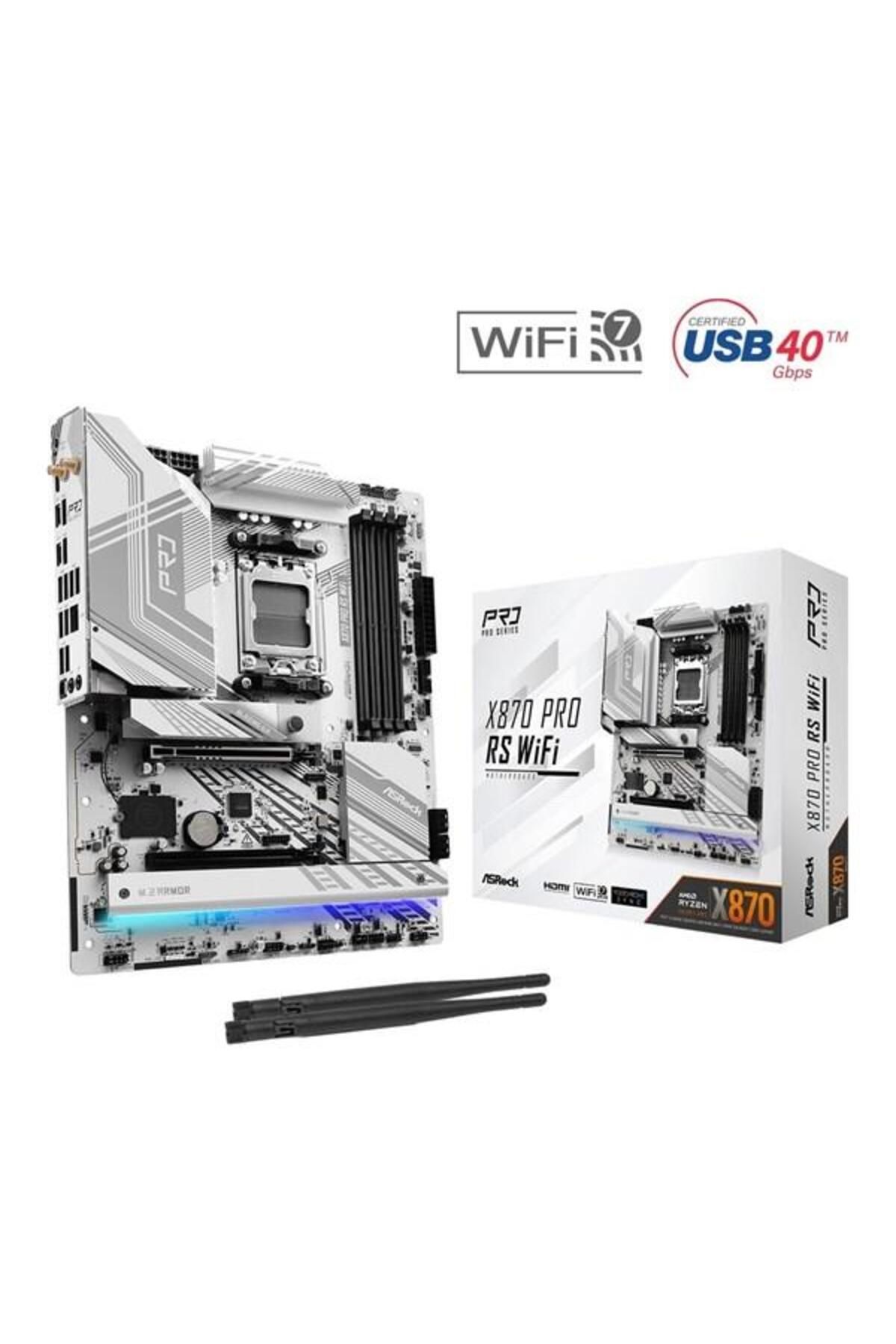 ASROCK X870 PRO RF WIFI7 DDR5 HDMI-DP TYPEC PCIE 5.0 AM5 ATX