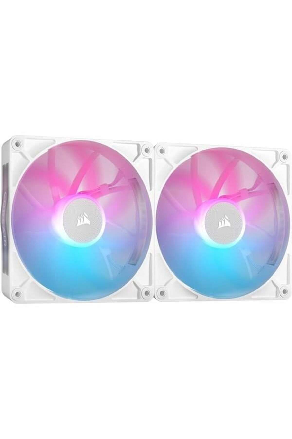 Corsair QX120 CO-9051024-WW 14CM RGB KASA FANI+HUB KIT BEYAZ 2-li paket