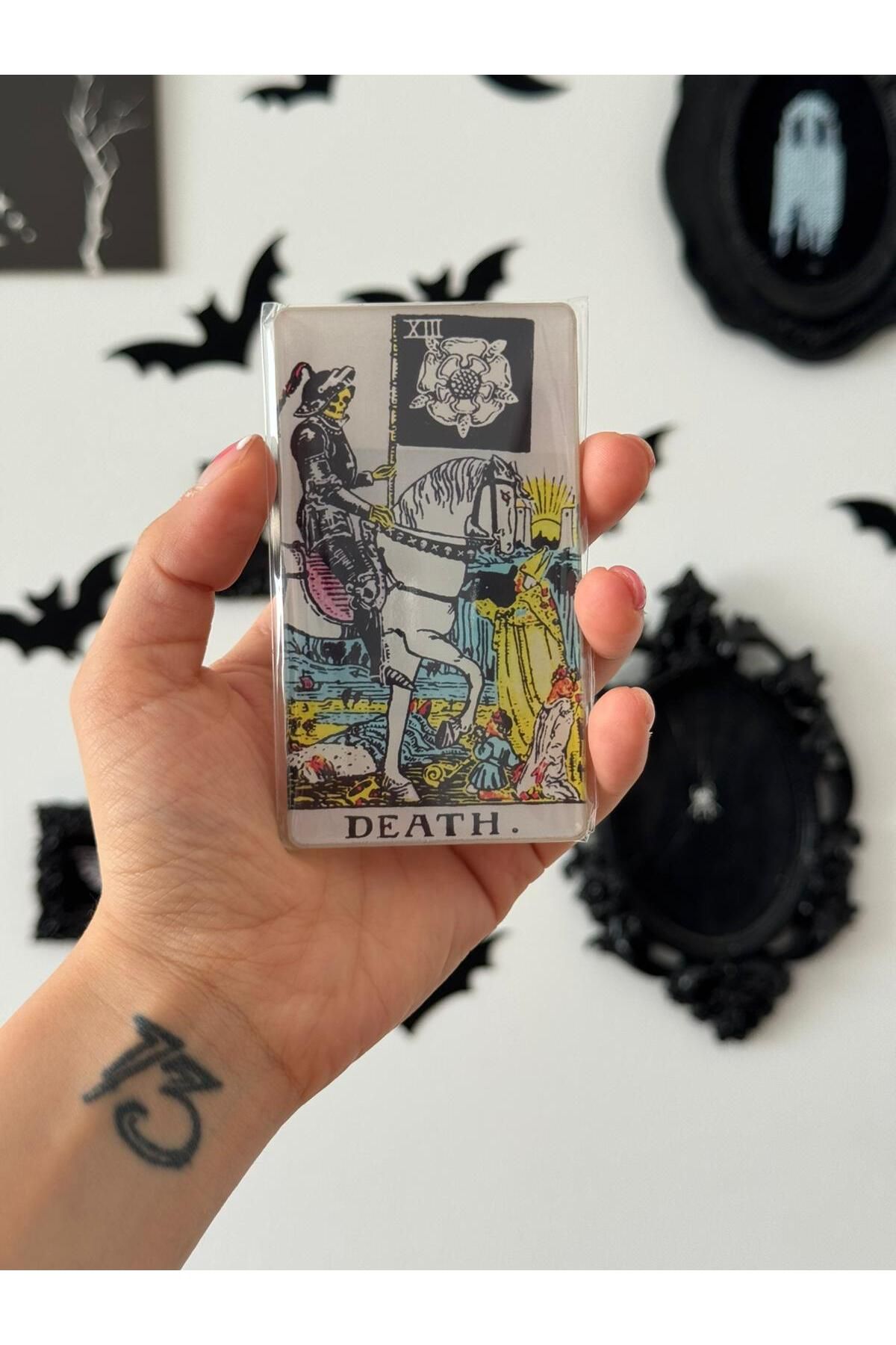 Planet Butik Death Tarot Kartı Akrilik Magnet