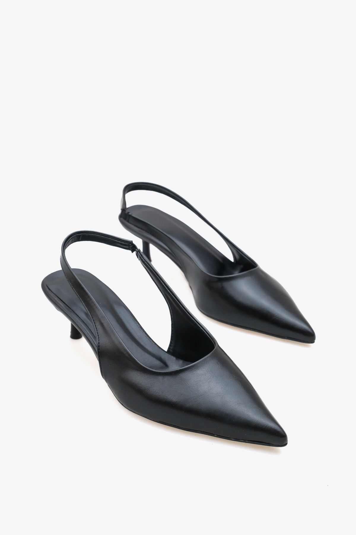 Liza Shoes ADA Kadın Sivri Burun Arkası Açık Topuklu Ayakkabı A006-K4398