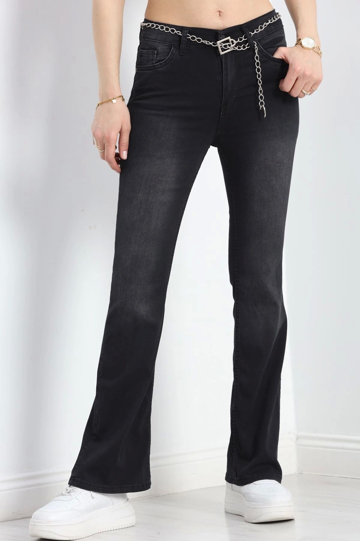 OurStyles İspanyol Paça Kot Pantolon Koyufüme - 19734.925.