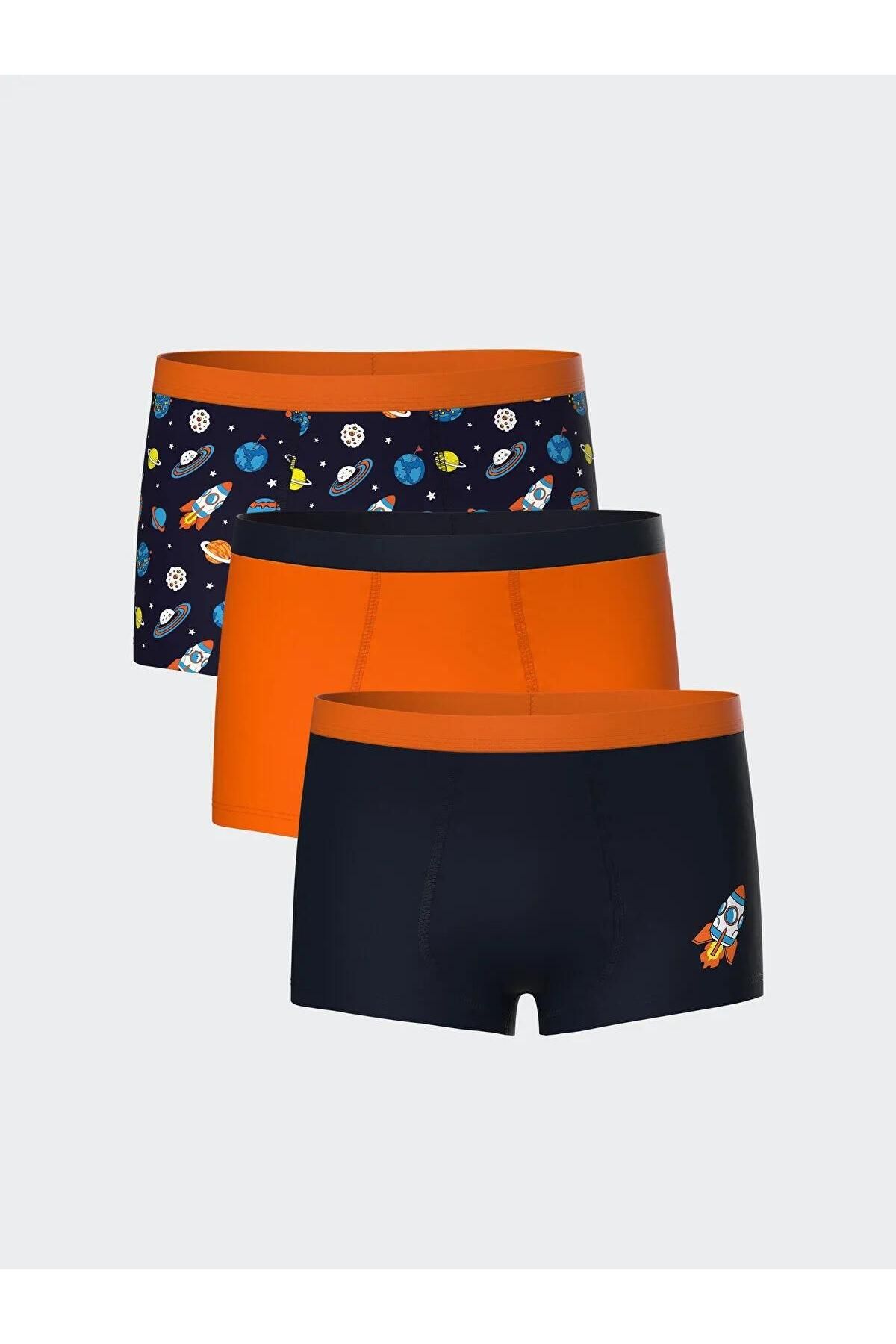 LC Waikiki LCW Kids Baskılı Erkek Çocuk Boxer 3'lü (S5)