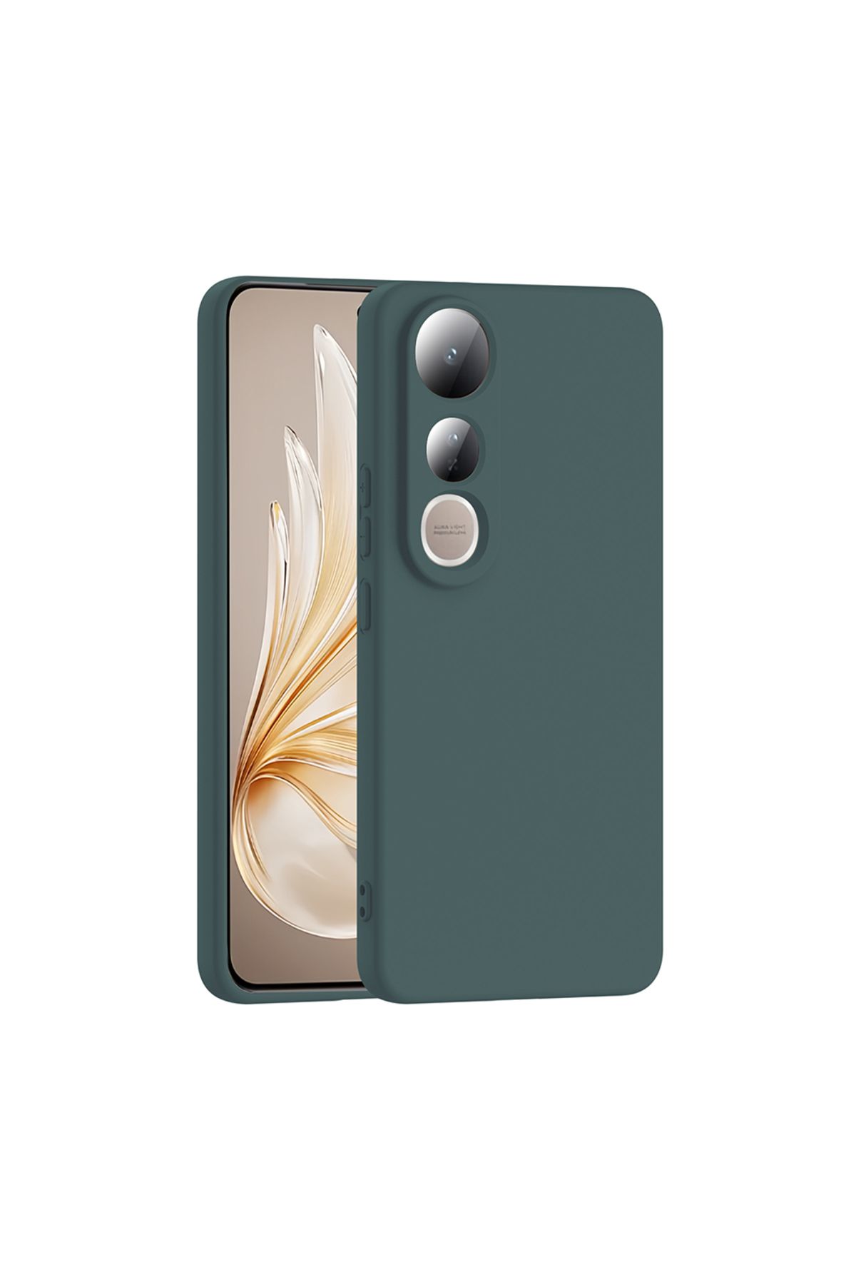 Rivor Vivo V50 Lite 4G Uyumlu Kılıf Kamera Çıkıntılı İpeksi Yumuşak Dokulu Dayanıklı Lansman Kapak