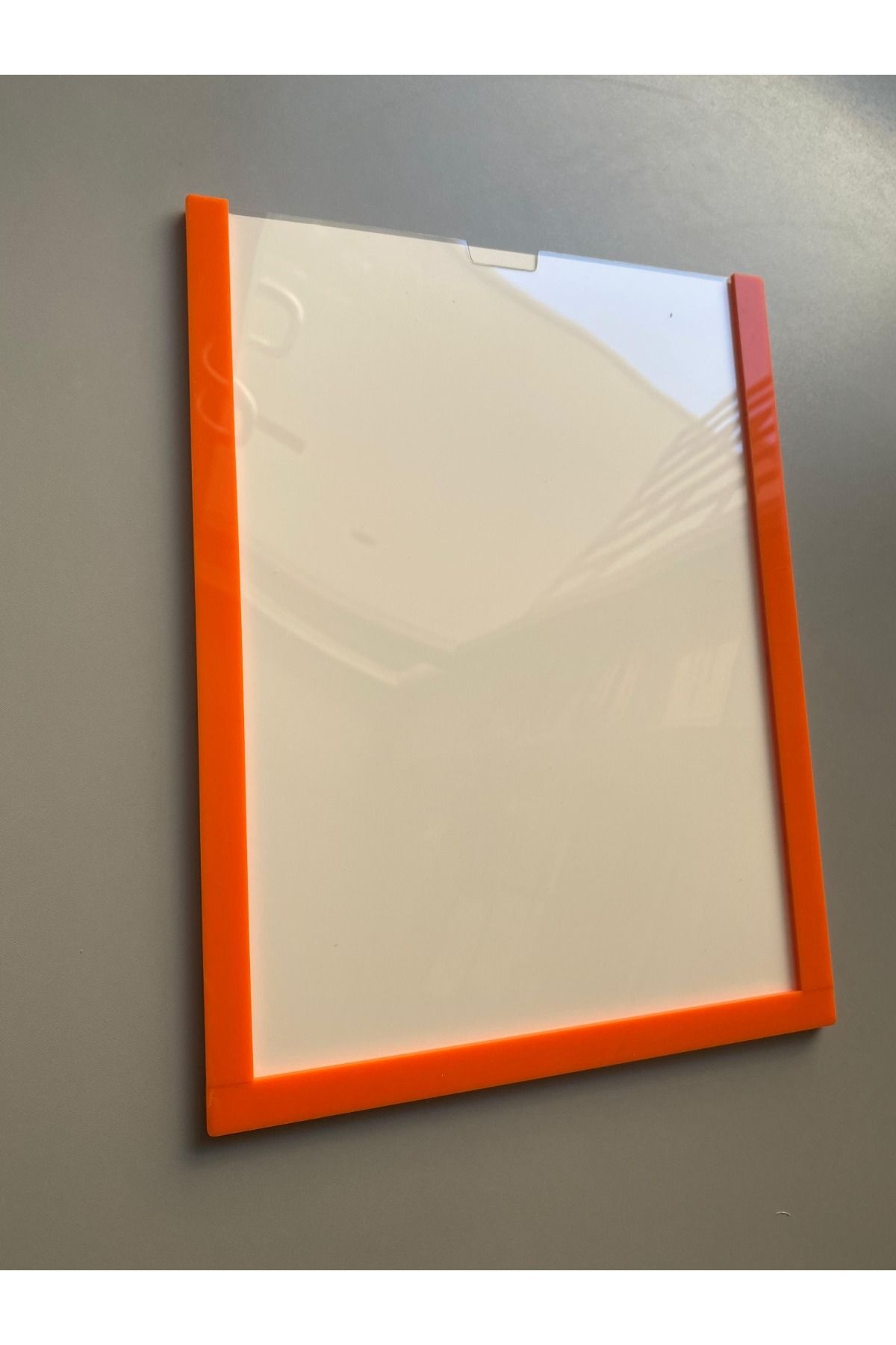 Yönline-2Pcs A4 Orange Document Certificate Frame Self-Adhesive Easy to Replace Foil 2