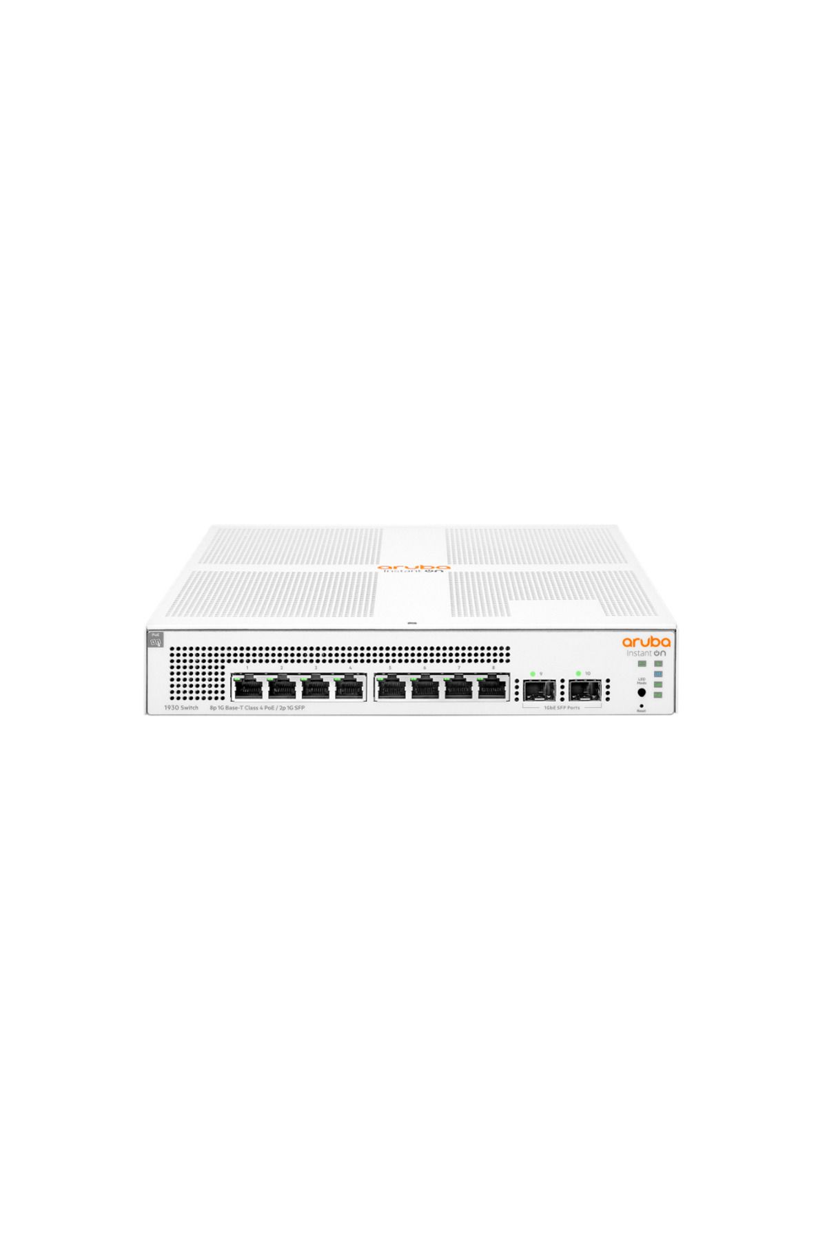 HP Aruba Instant On, JL681A, 1930-8G, 8Port, GigaBit, PoE 124W, 2 Port Gigabit SFP, Yönetilebilir, R