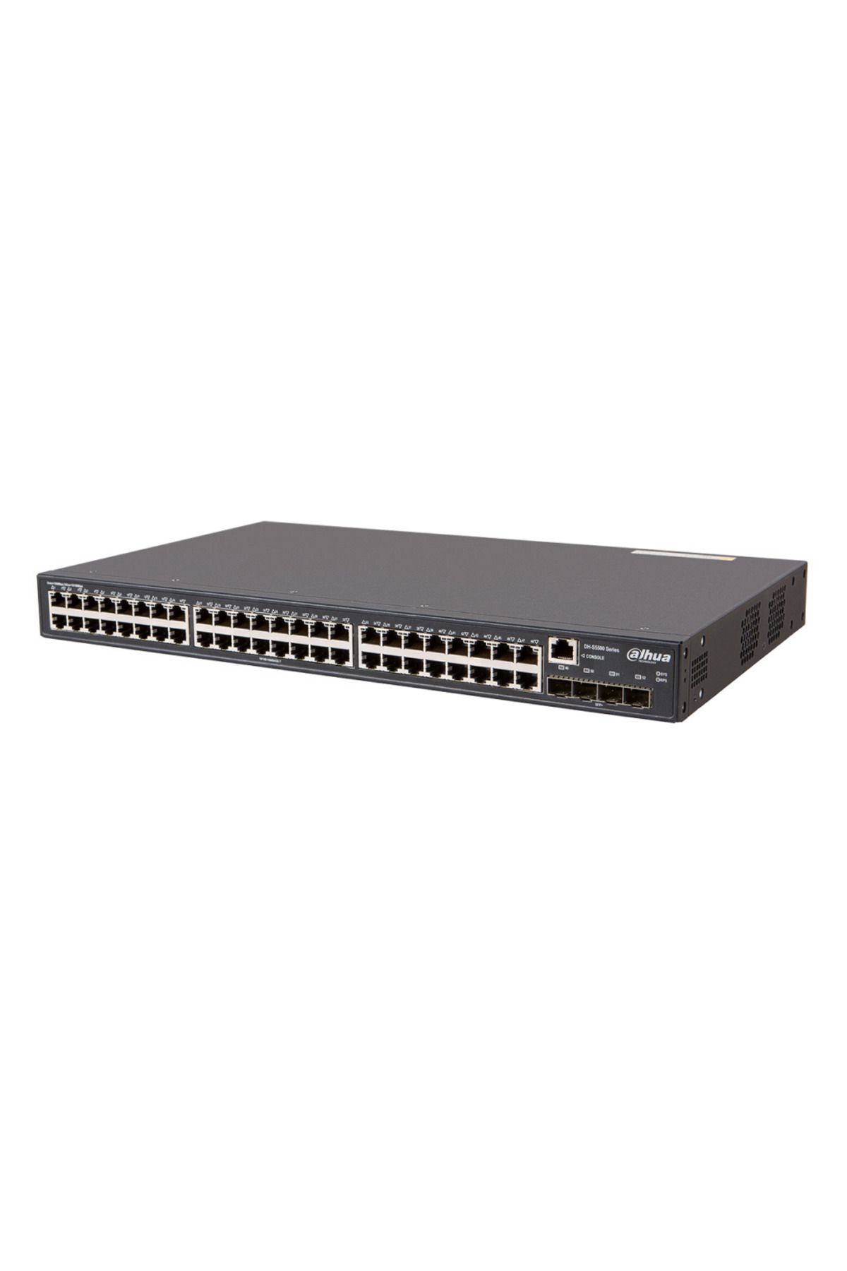 DAHUA S5500-48GT4XF, 48 Port, Gigabit, 1 Port GigaBit Uplink, 4 Port 10Gigabit SFP, Yönetilebilir,