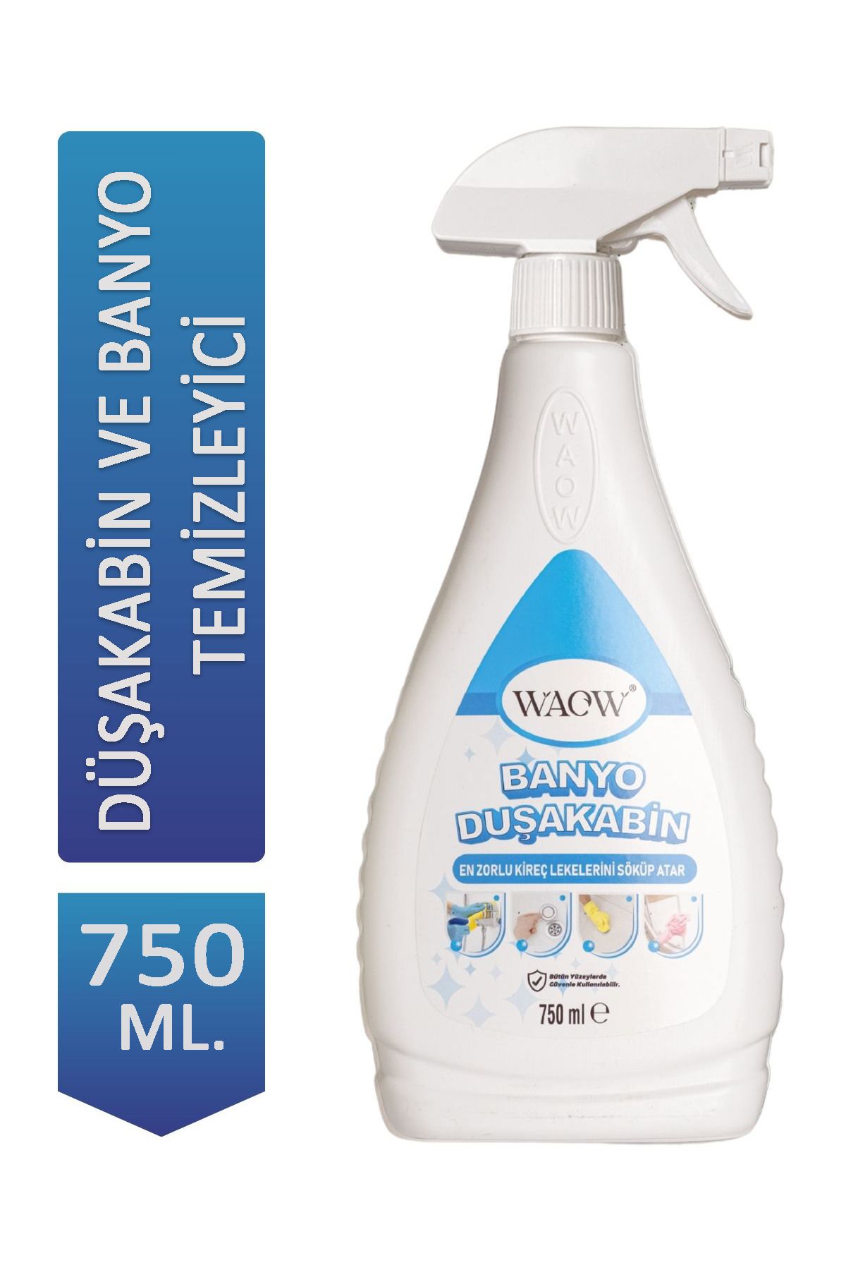 WAOW Duşakabin ve Banyo Temizleyici 750ml