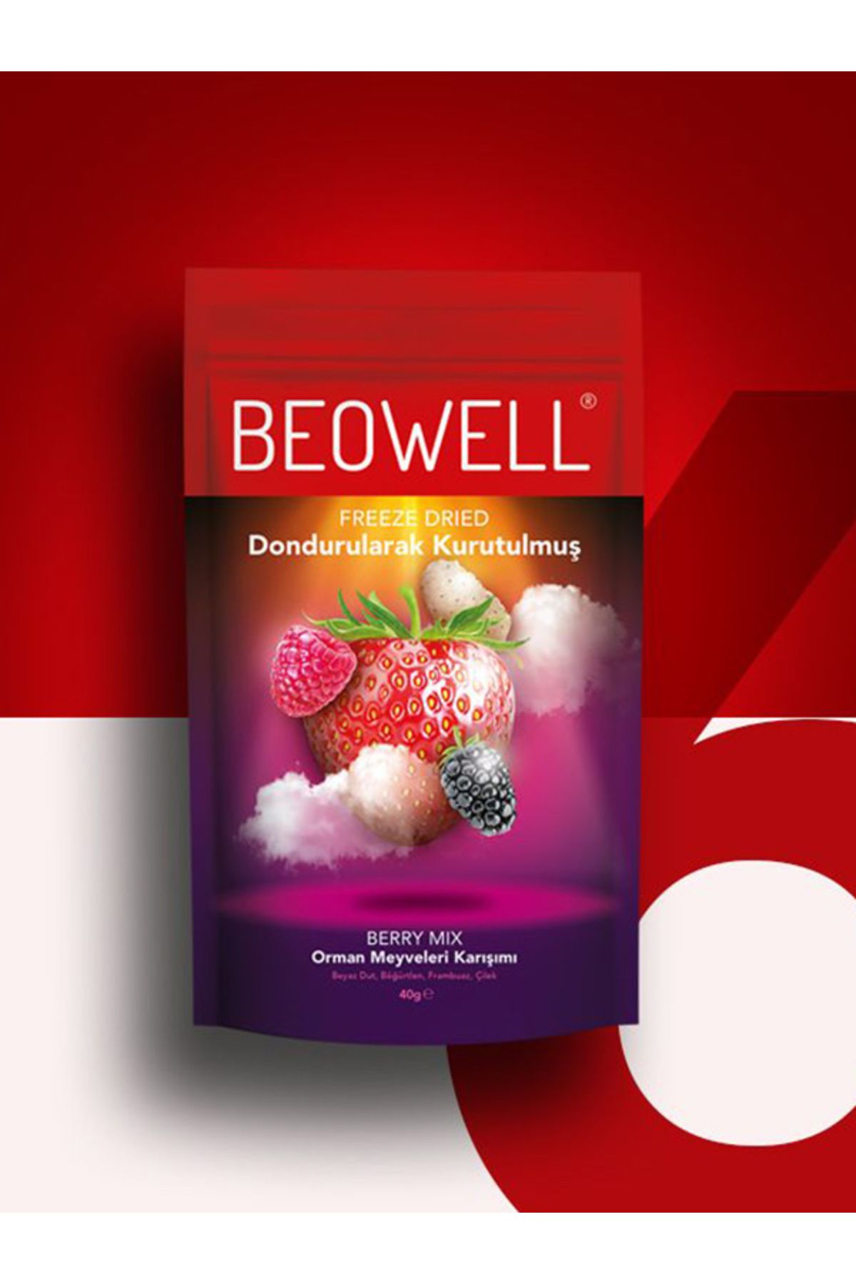 BEOWELL Berry Mix 6'lı Set – Freeze Dried Dondurularak Kurutulmuş Orman Meyveleri