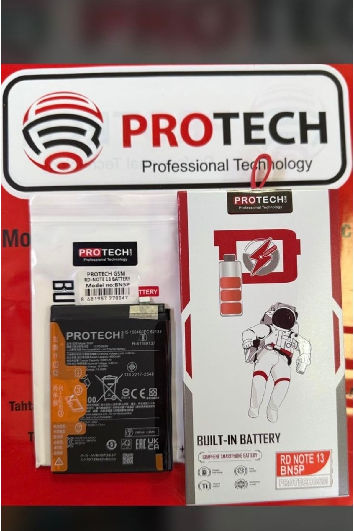 shop AZURTECH Xiaomi Redmi Note 13 BN5P batarya