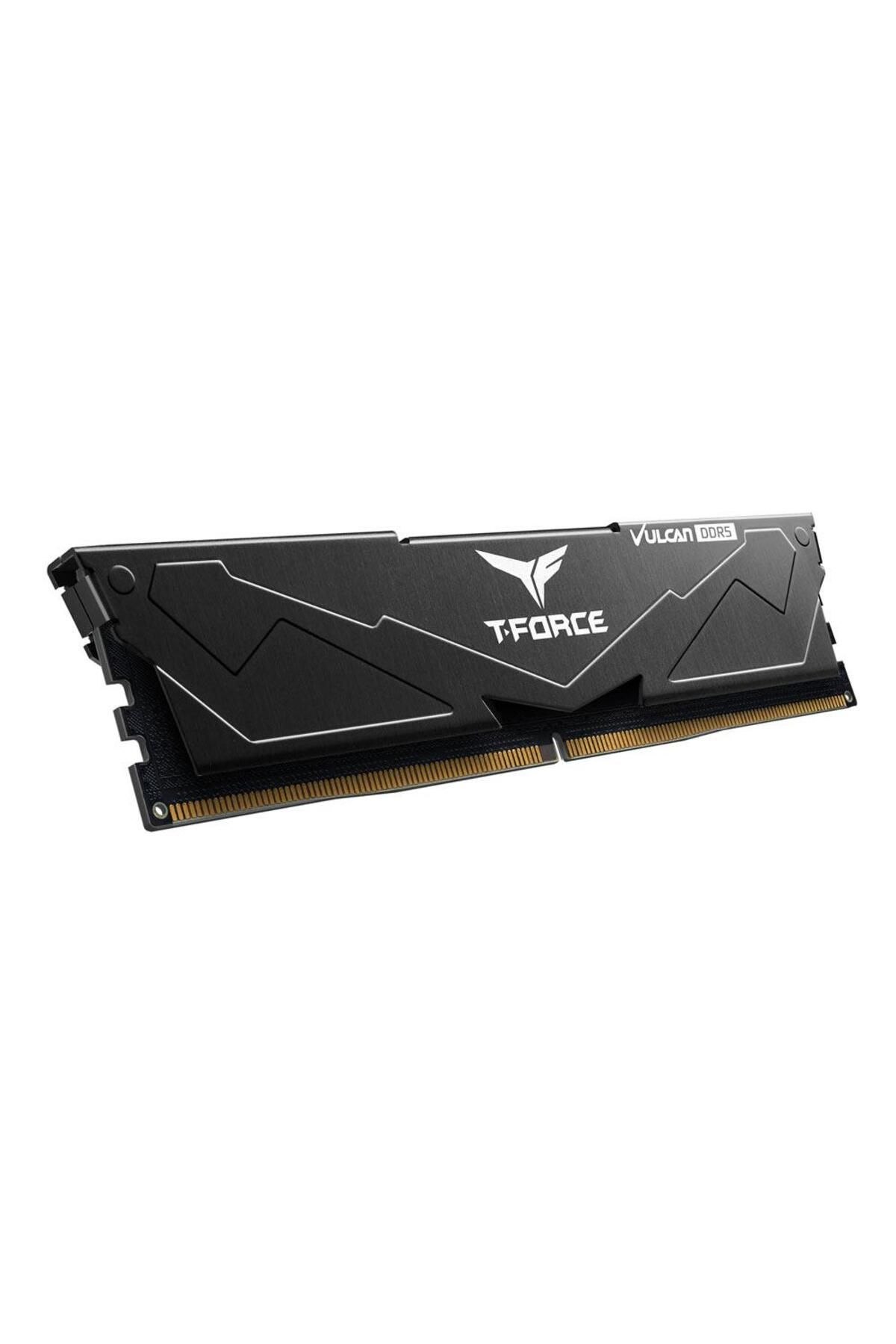TEAM T-Force Vulcan Black 16GB 1x16GB 6000Mhz DDR5 CL38 Gaming Ram (FLBD516G6000HC38J01)