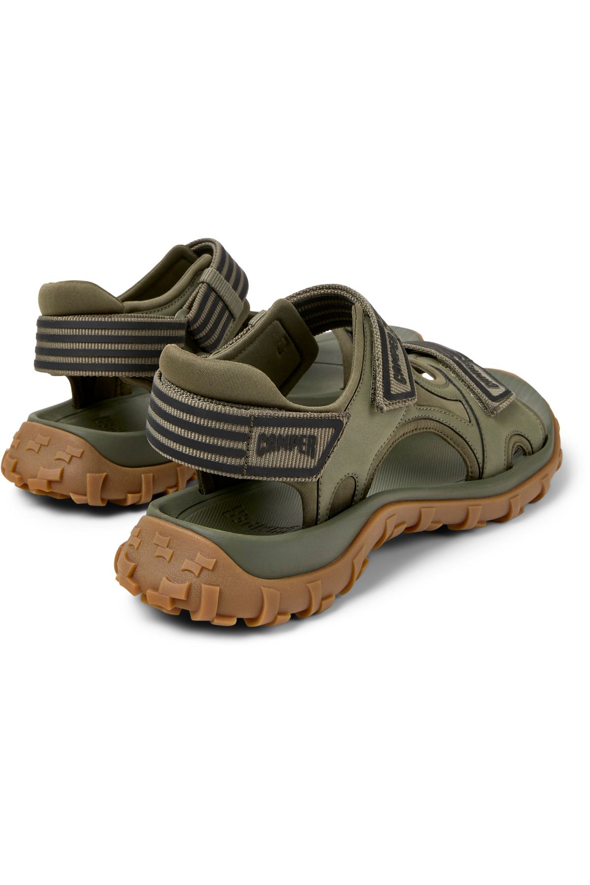 CAMPER-Men's Green Hook And Loop Adjustable Summer Sandals with Non-Slip Sole Drift Trail 4