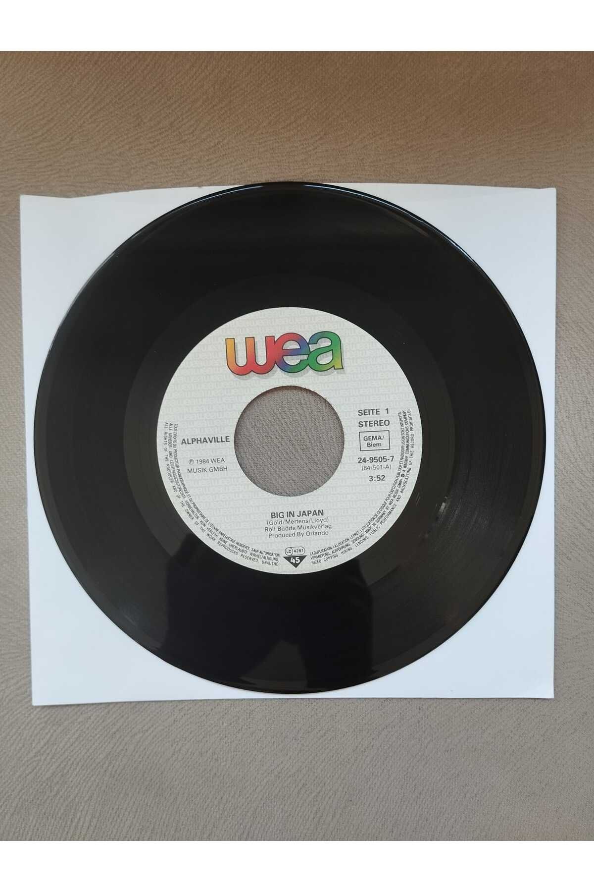 Plakperest ALPHAVILLE - Big In Japan - 1984 Almanya Basım 45 lik Plak-2.EL
