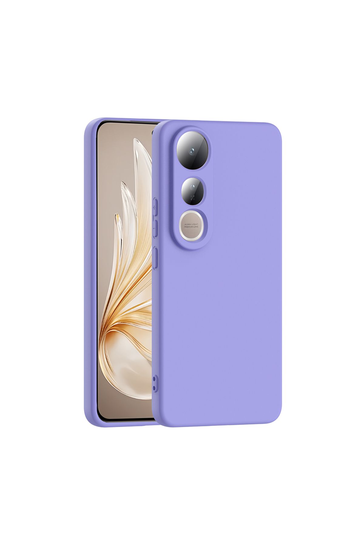 Rivor Vivo V50 Lite 4G Uyumlu Kılıf Kamera Çıkıntılı İpeksi Yumuşak Dokulu Dayanıklı Lansman Kapak