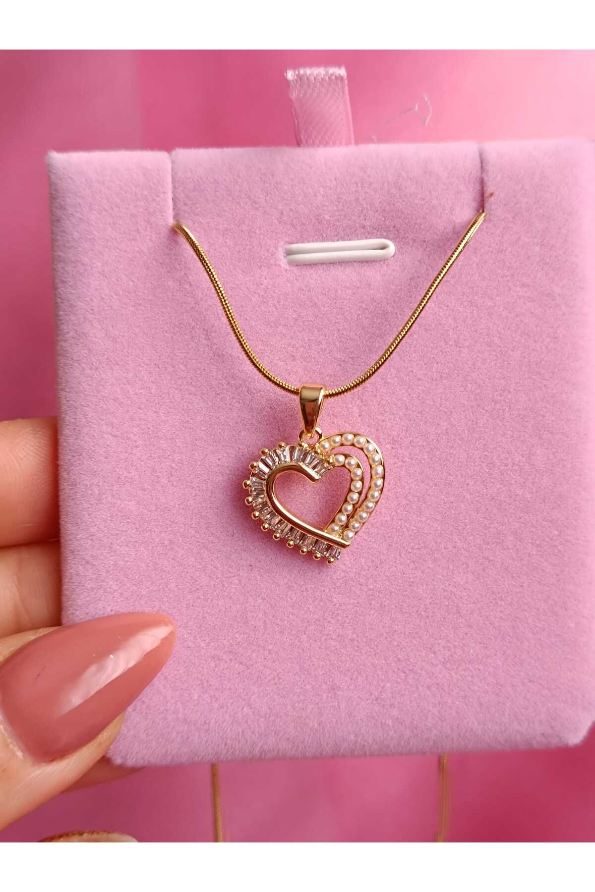Fallinlove Çelik Kararmaz Mini Kalp Kolye