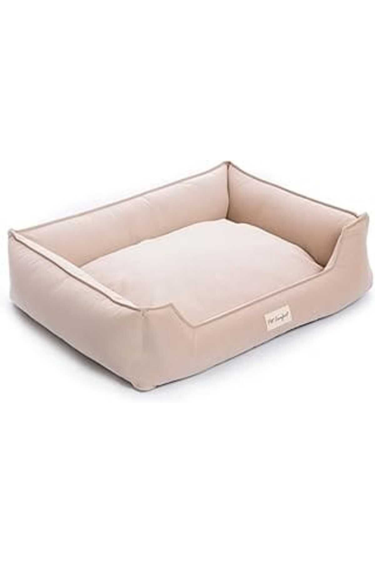 Pazarcan Pet Comfort Delta Leo Ekru Köpek Yatağı M 70X90Cm