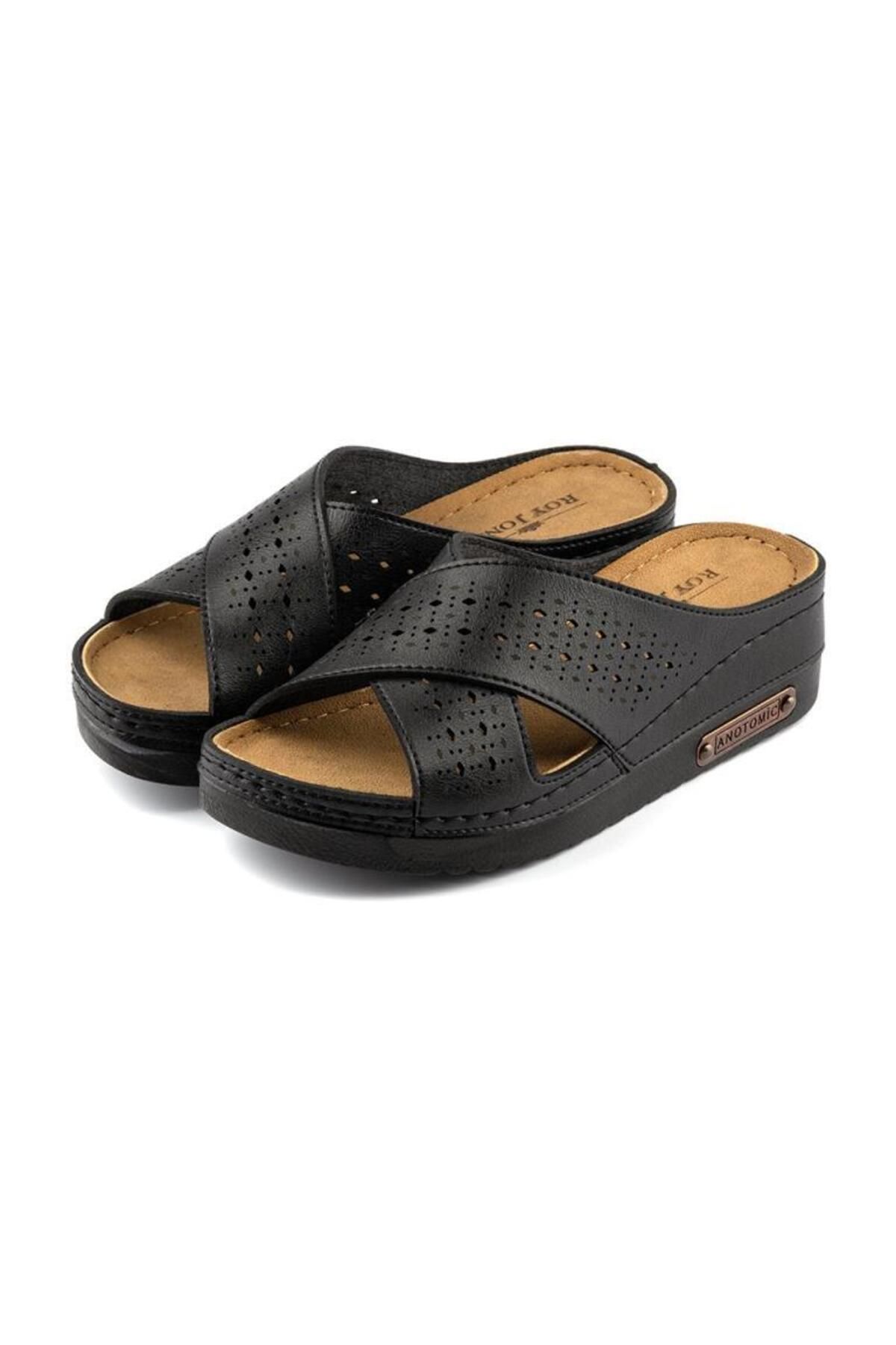 Roy Jones 3025 SİYAH COMFORT CASUAL ANATOMİK RAHAT TERLİK