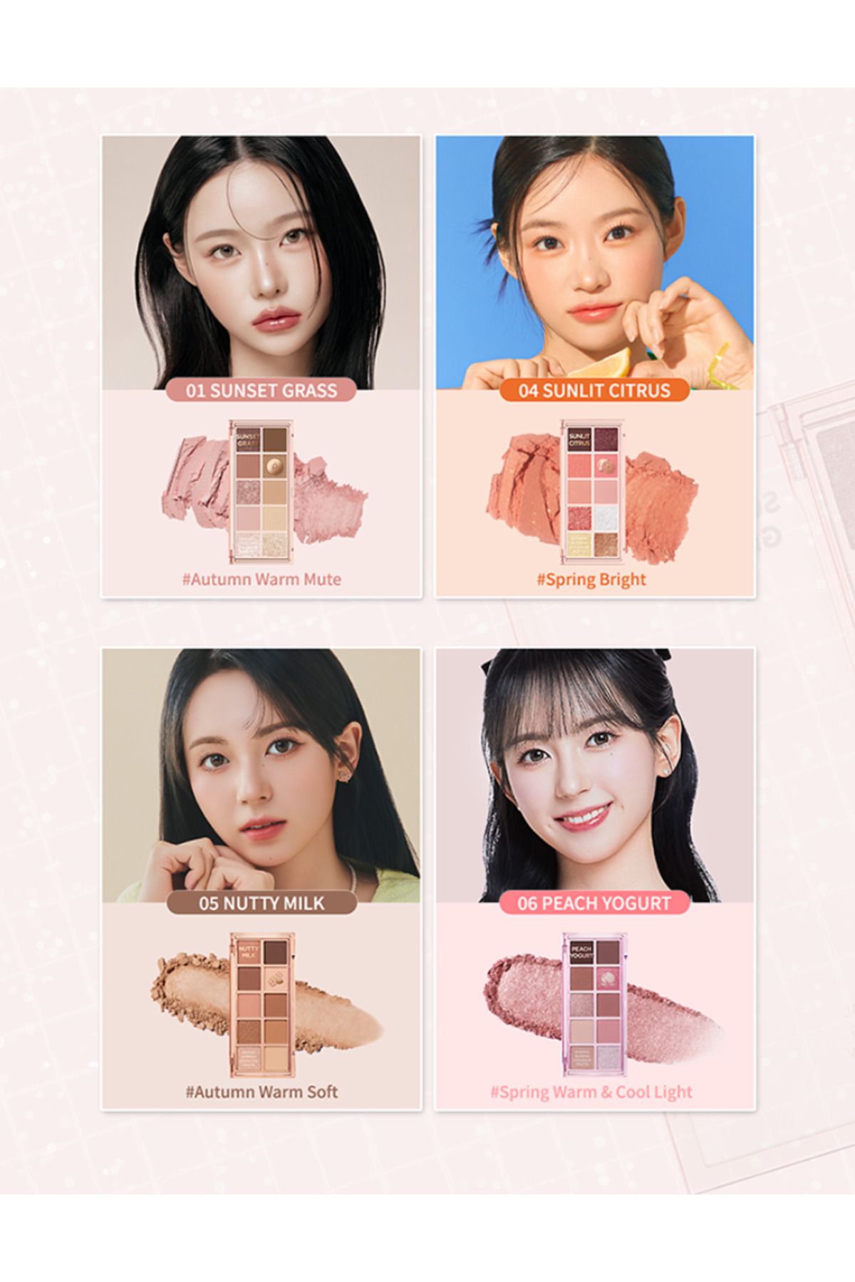 Peach C-Seasonal Blending Eyeshadow Palette - Eyeshadow Palette - 05 Nutty Milk 4