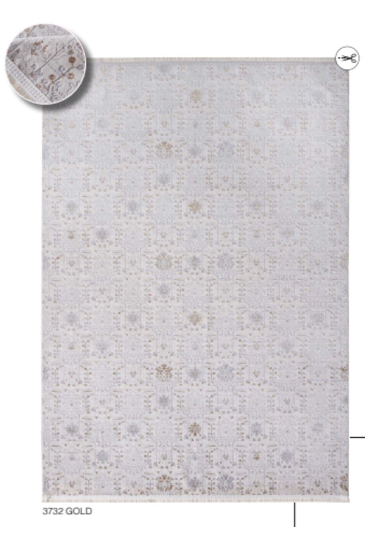 LOUIS CASA HACIMEHDİOĞULLARI LOUIS CASA HALI EFES 3732 GOLD POLYESTER İPLİK