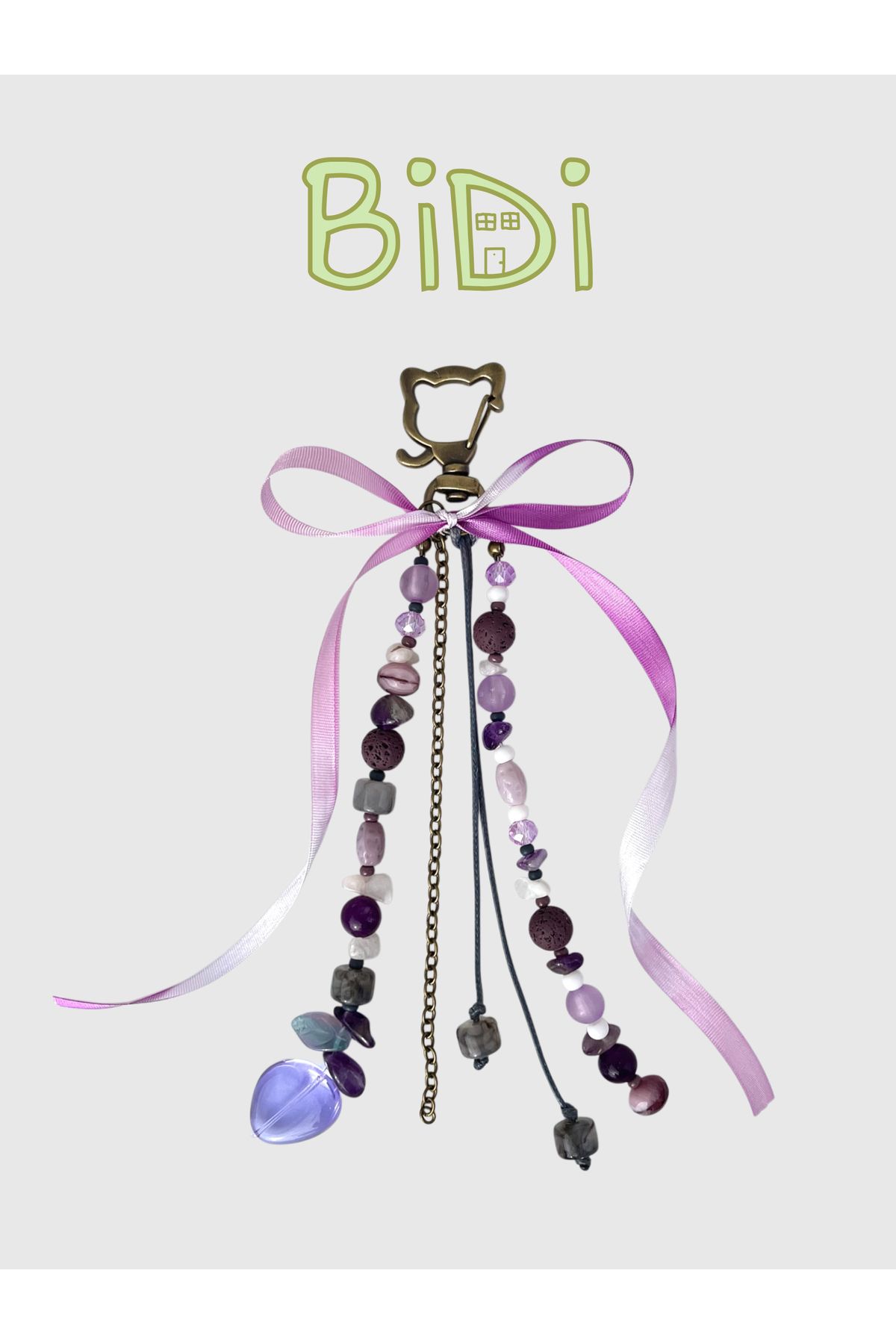 Bidi House Lavender Haze Ametist Bag Charm (Çanta Charmı)
